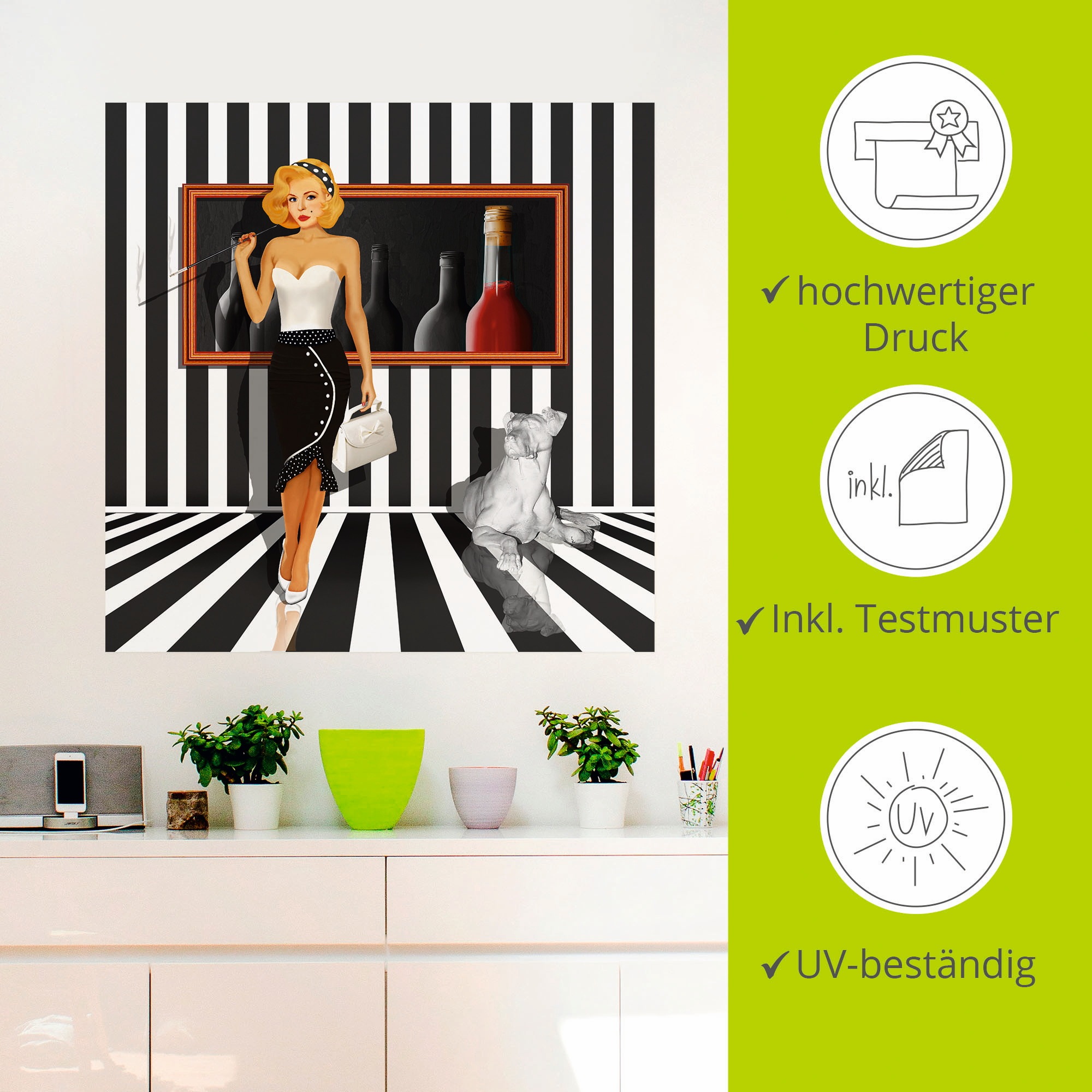 Artland Wandbild »Serie«, Frau, (1 St.), als Leinwandbild, Wandaufkleber in verschied. Größen
