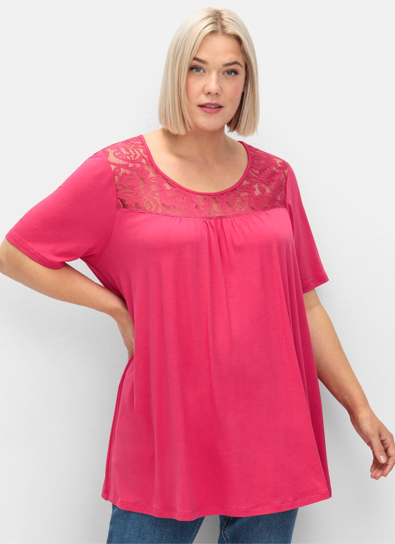 Sheego Longshirt "T-Shirt", (1 tlg.) günstig online kaufen