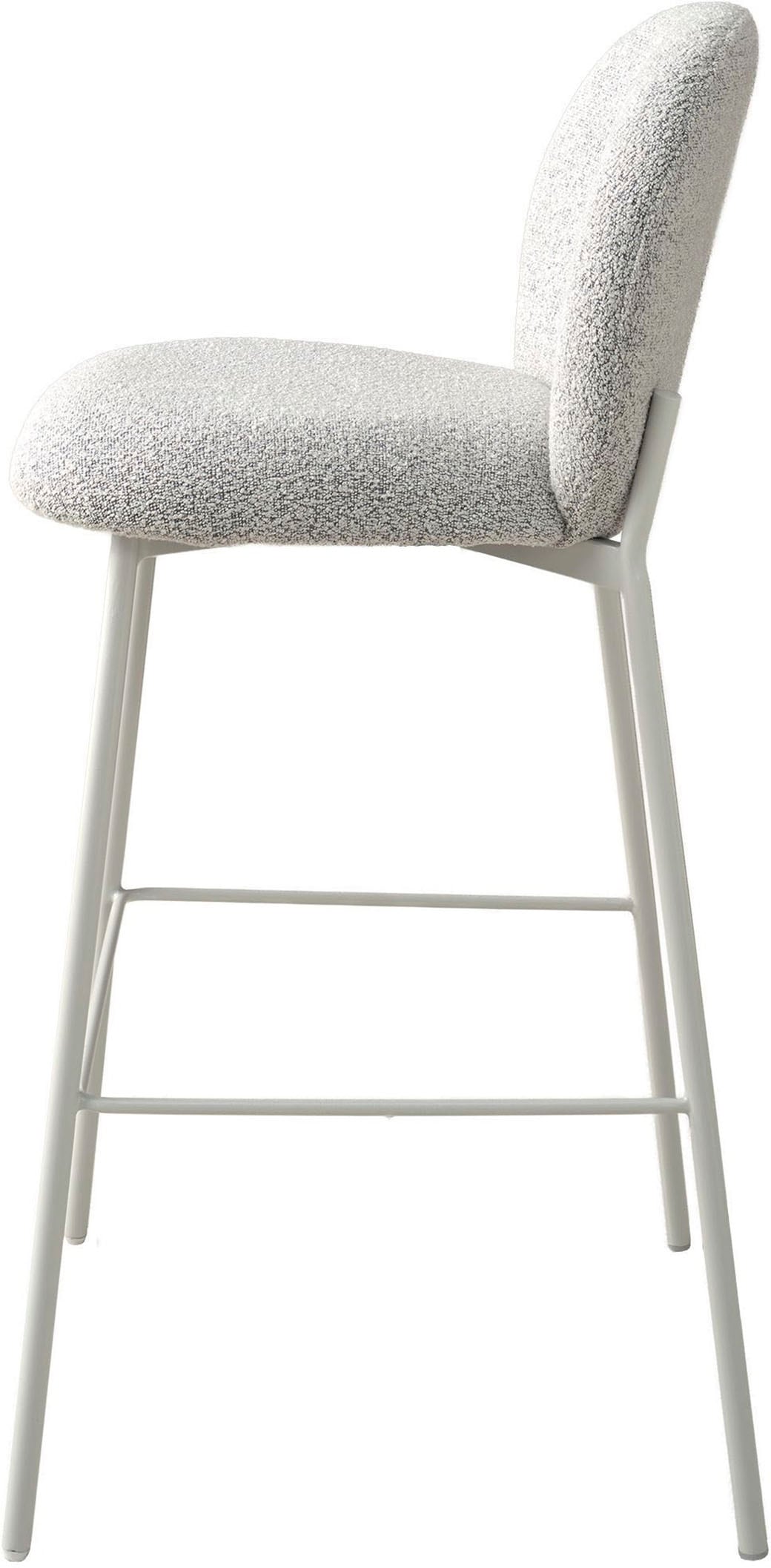 SCHÖNER WOHNEN-Kollektion 4-Fußstuhl »FORDE« (Set) 2 Stk.Bezug Bouclé, Untergestell Metall pulverbeschichtet