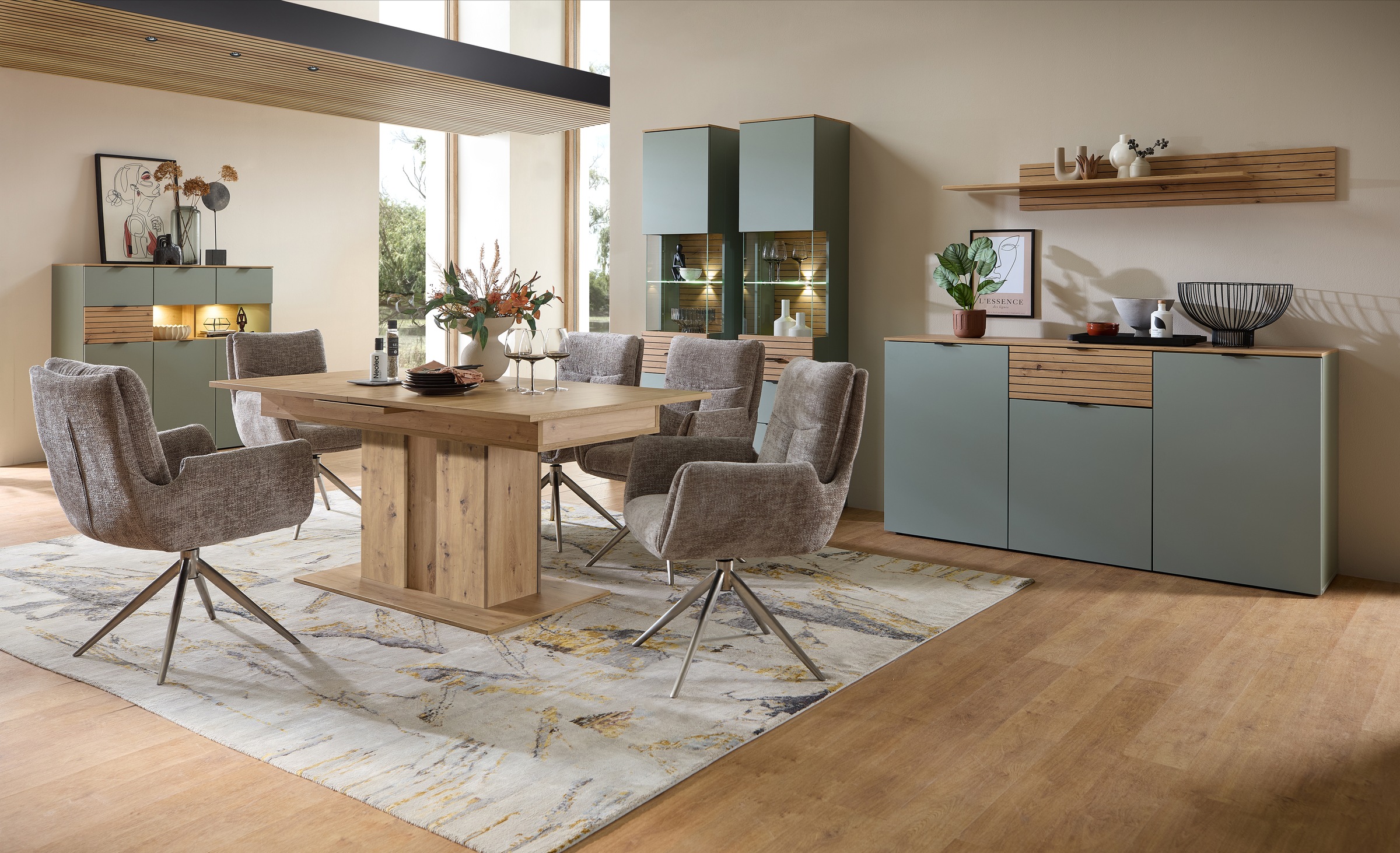 Innostyle Esstisch »INA Esstisch, 180-220 x 77 x 90 cm (B/H/T)« 1 Stk. tlg. Auszieh- und automatische Hubfunktion