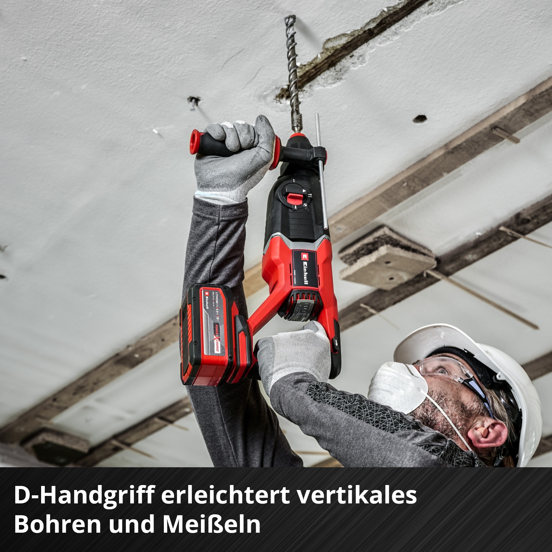 Einhell Akku-Bohrhammer »TP-HD 18/26 D Li BL - Solo« Set, 2 Stk. tlg. Einhell Professional, inkl. Koffer, ohne Akku und Ladegerät