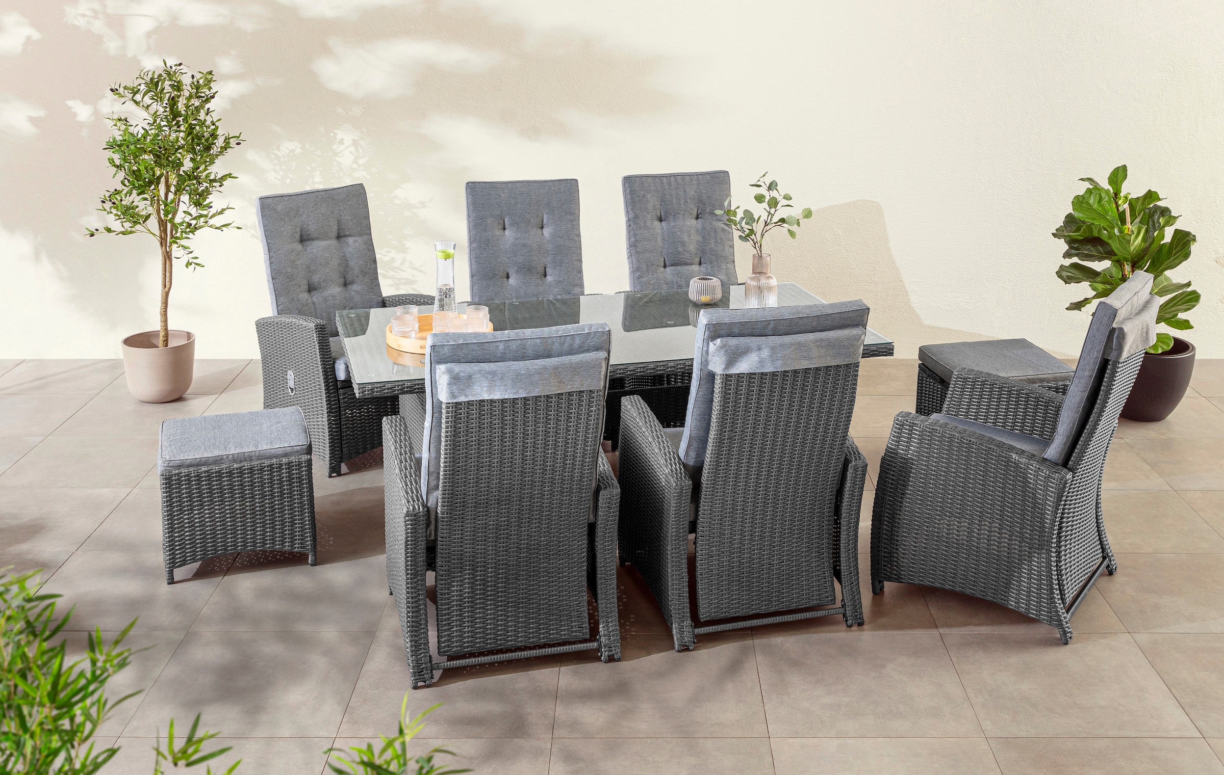 KONIFERA Garten-Essgruppe ""New Paris"" Set, 6 Sessel, Rückenlehne verstell günstig online kaufen