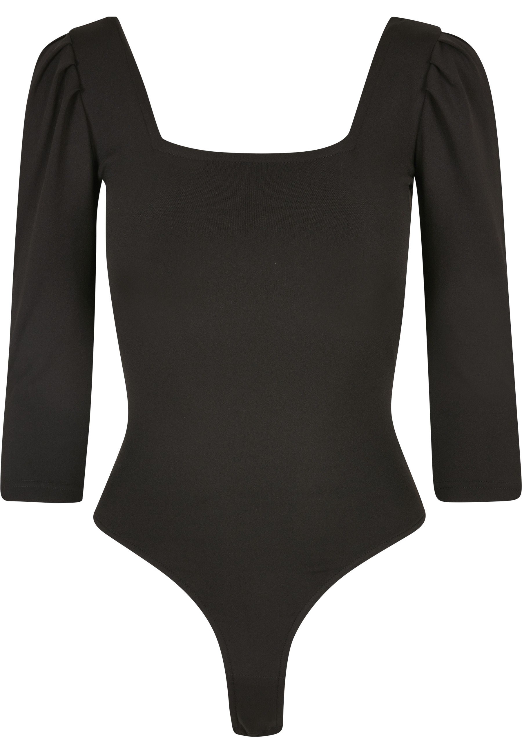 URBAN CLASSICS Damen Body "Urban Classics Damen Ladies Recycled 3/4 Sleeve Body"schwarz, Gr. 5XL, 78% Polyester, 22% Elasthan, Bodys