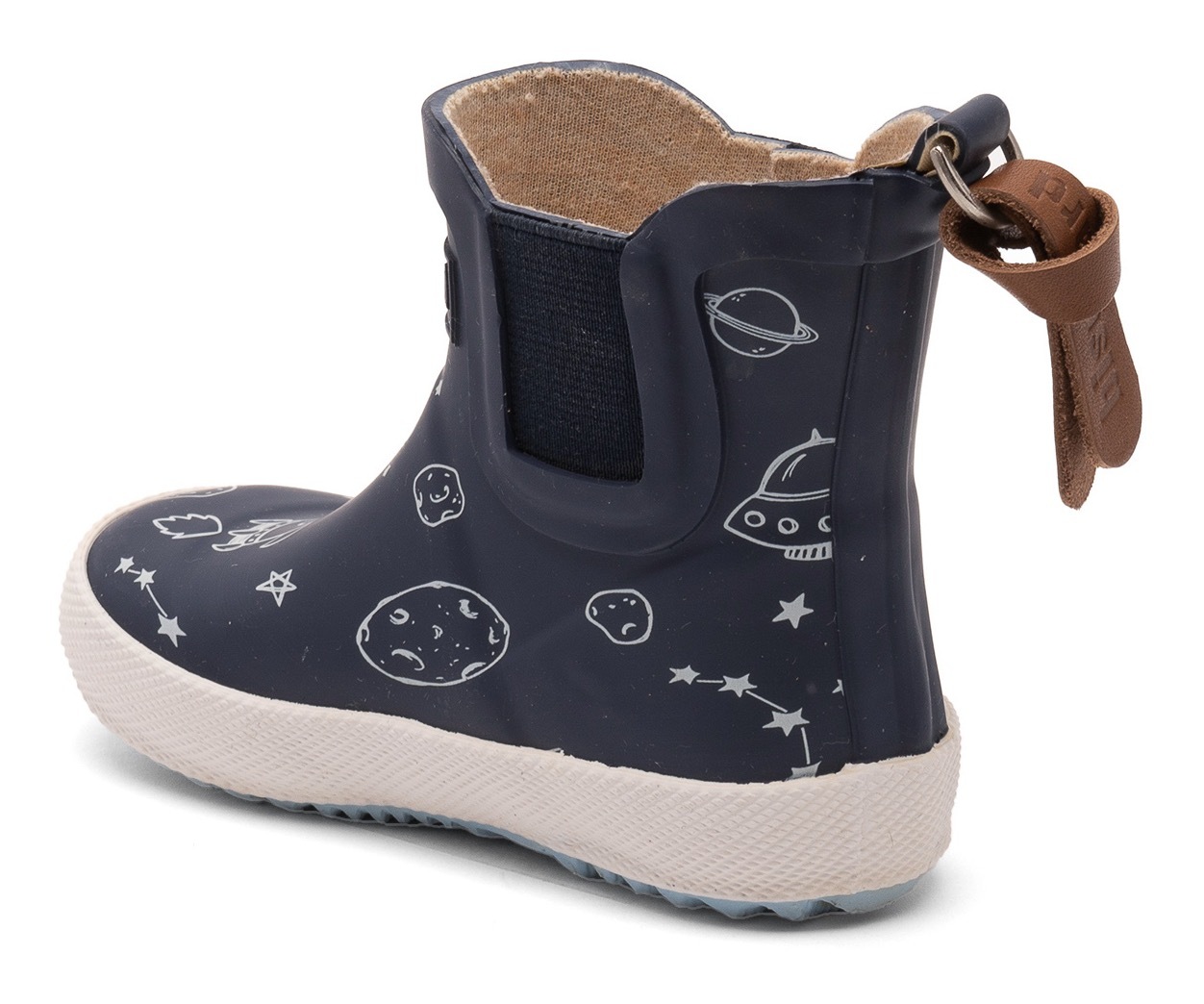 Gummistiefel BISGAARD "baby rubber", Mädchen, Gr. 27, navy astronaut, Gummi, gemustert, Schuhe Gummistiefel, Babyschuh mit Stretcheinsatz, Größenschablone zum Download 3