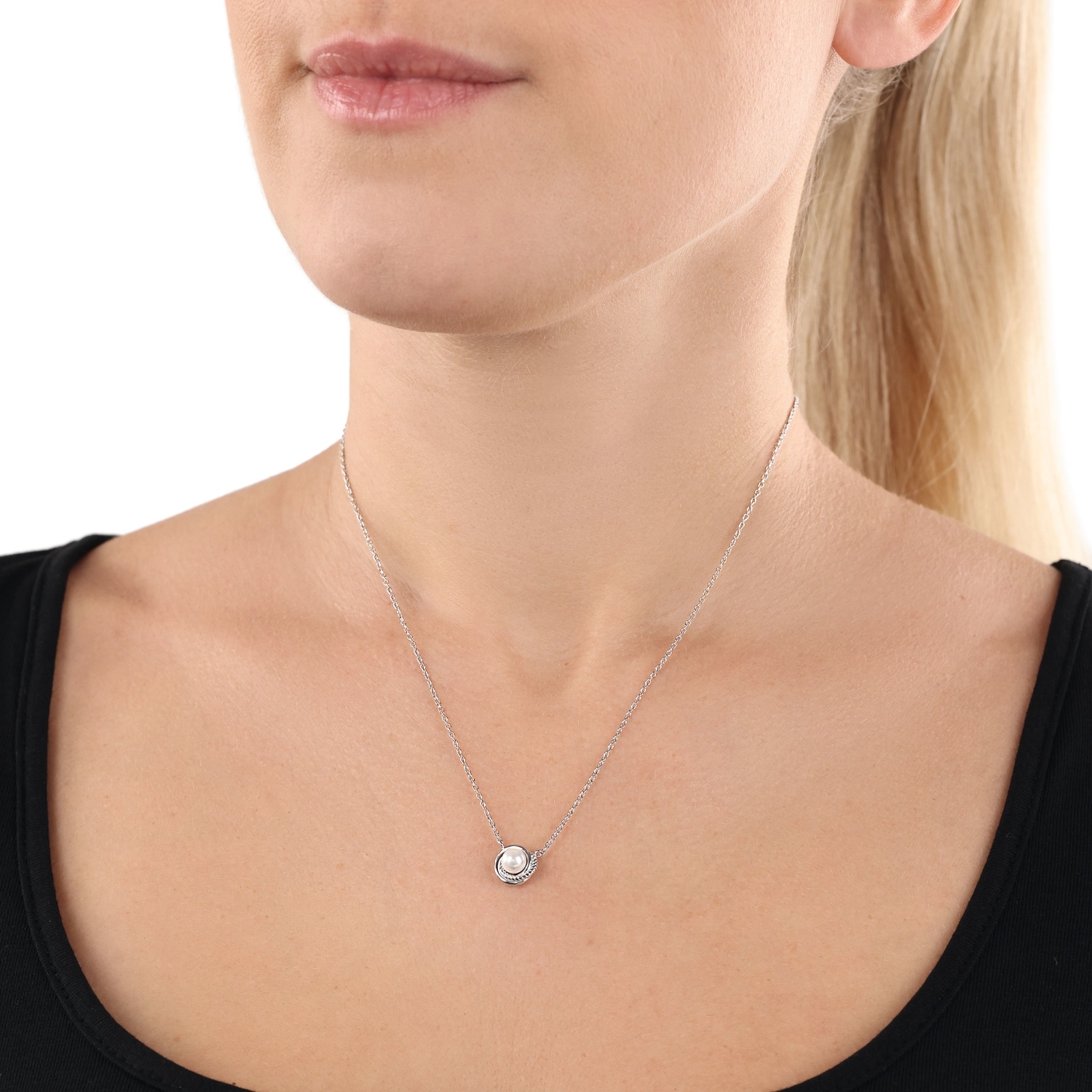 Amor Kette mit Anhänger »Knoten-Otpik, 2038057«, mit Muschelkernperle