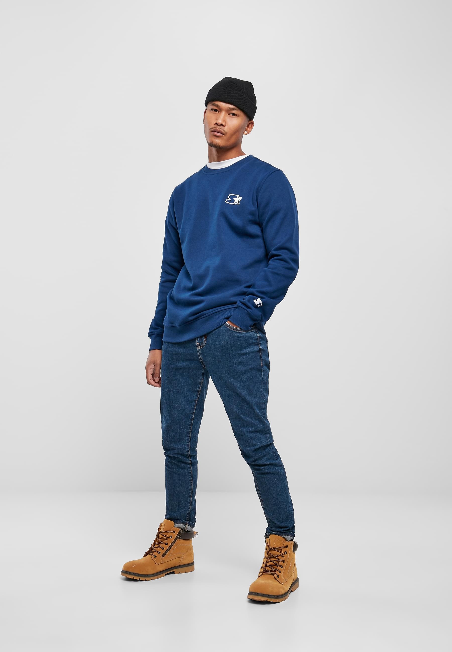 Starter Black Label Rundhalspullover »Starter Black Label Herren Starter Small Logo Crew« 1 Stk. tlg.