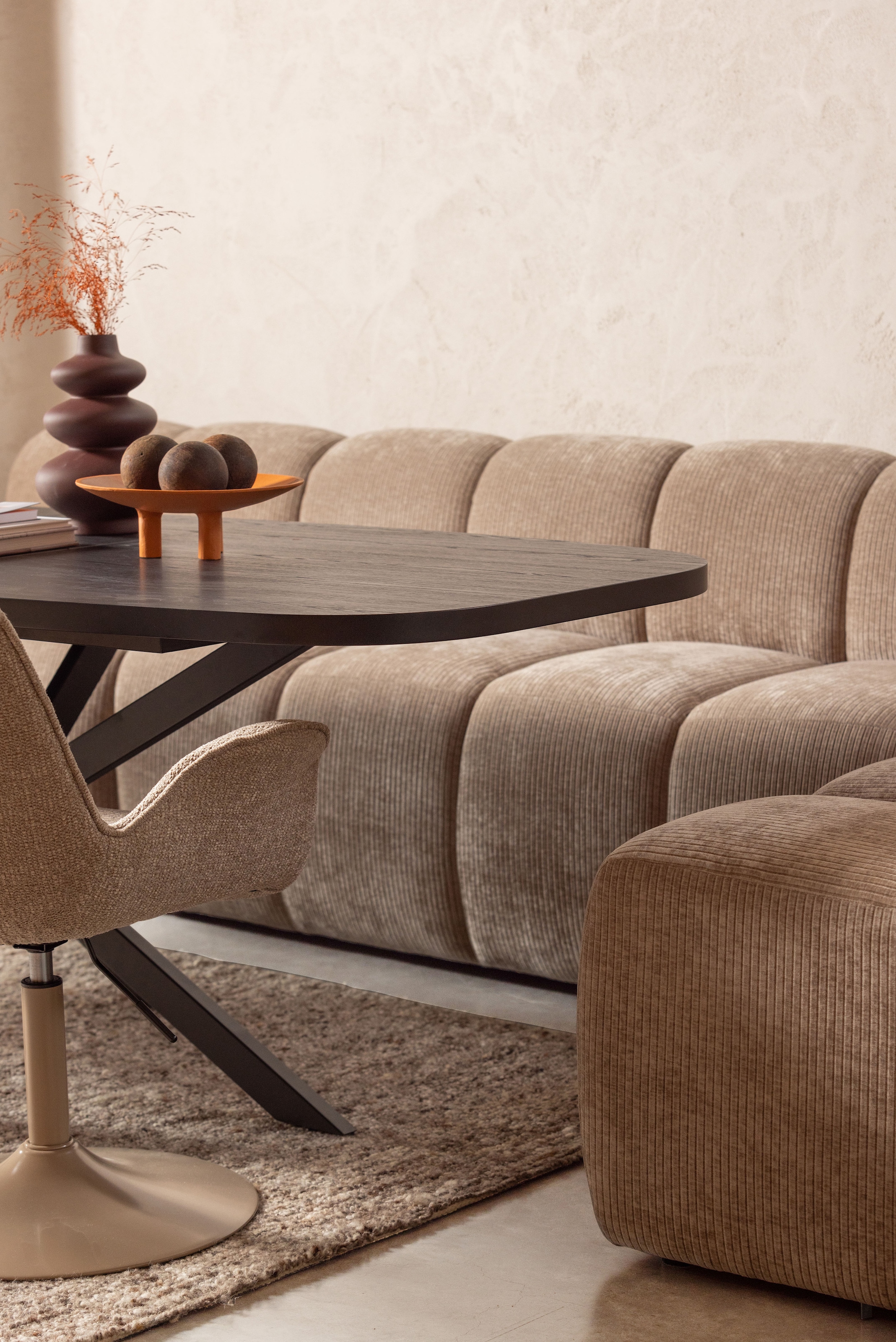 WOOOD Sofa-Mittelelement »Mojo mit Jacquard-Rippenbezug B 84 x T 73 x H 83 cm« Ausgezeichnete Verschleißfestigkeit, kombinierbar, Tragkraft 120 kg