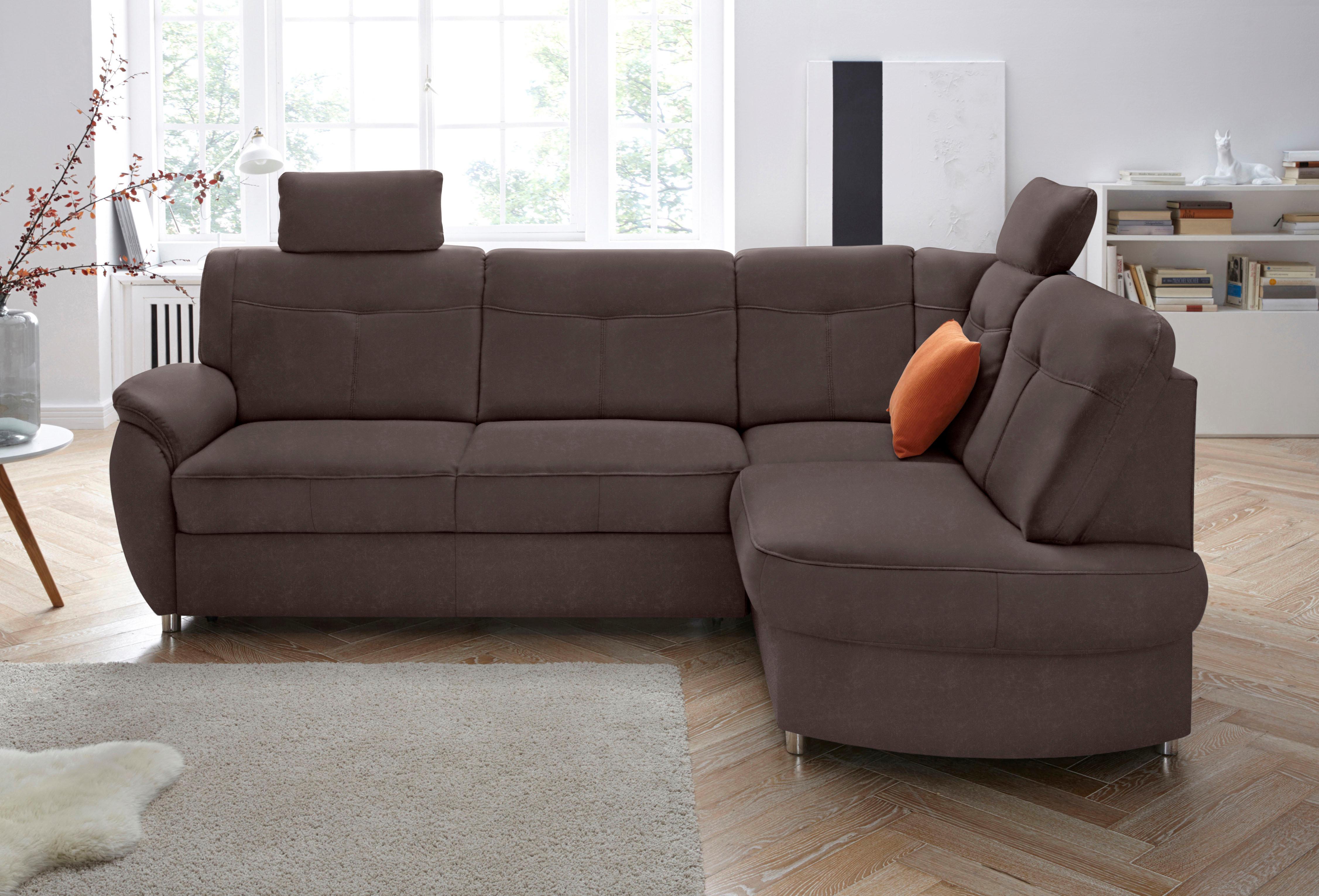 sit&more Ecksofa "Sonoma, L-Form, B: 246 cm, Bettfunktion & Bettkasten optional" wahlweise mit Schlaffunktion und Bettkasten