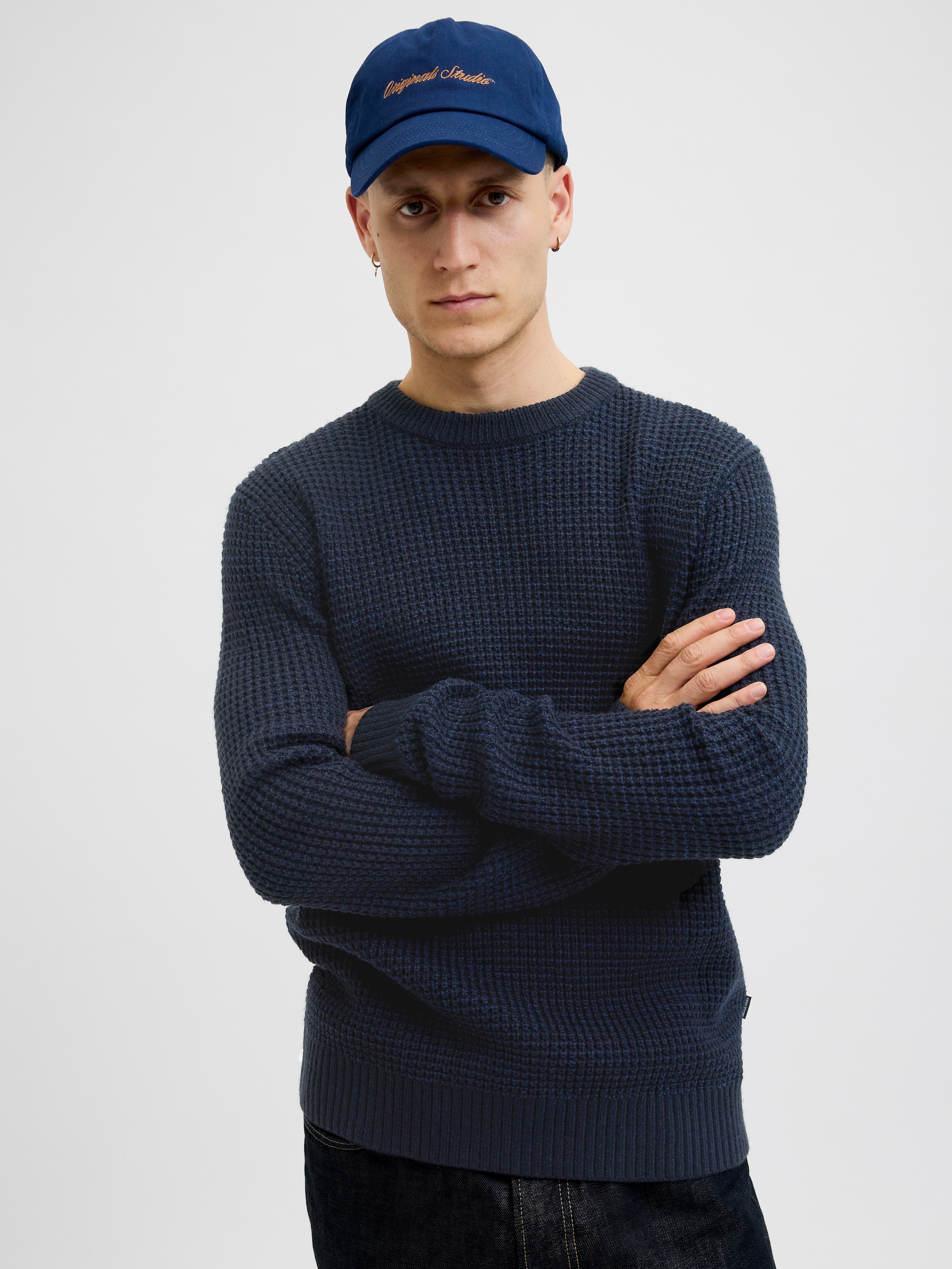 Jack & Jones Strickpullover "JJGLOBAL KNIT CREW NECK" günstig online kaufen