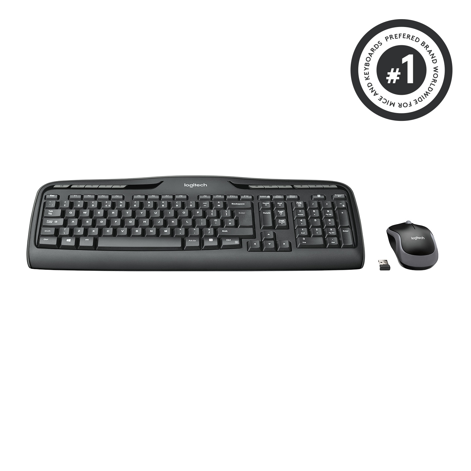 Logitech Tastatur- und Maus-Set »Wireless Combo MK330 - US-INT'L«