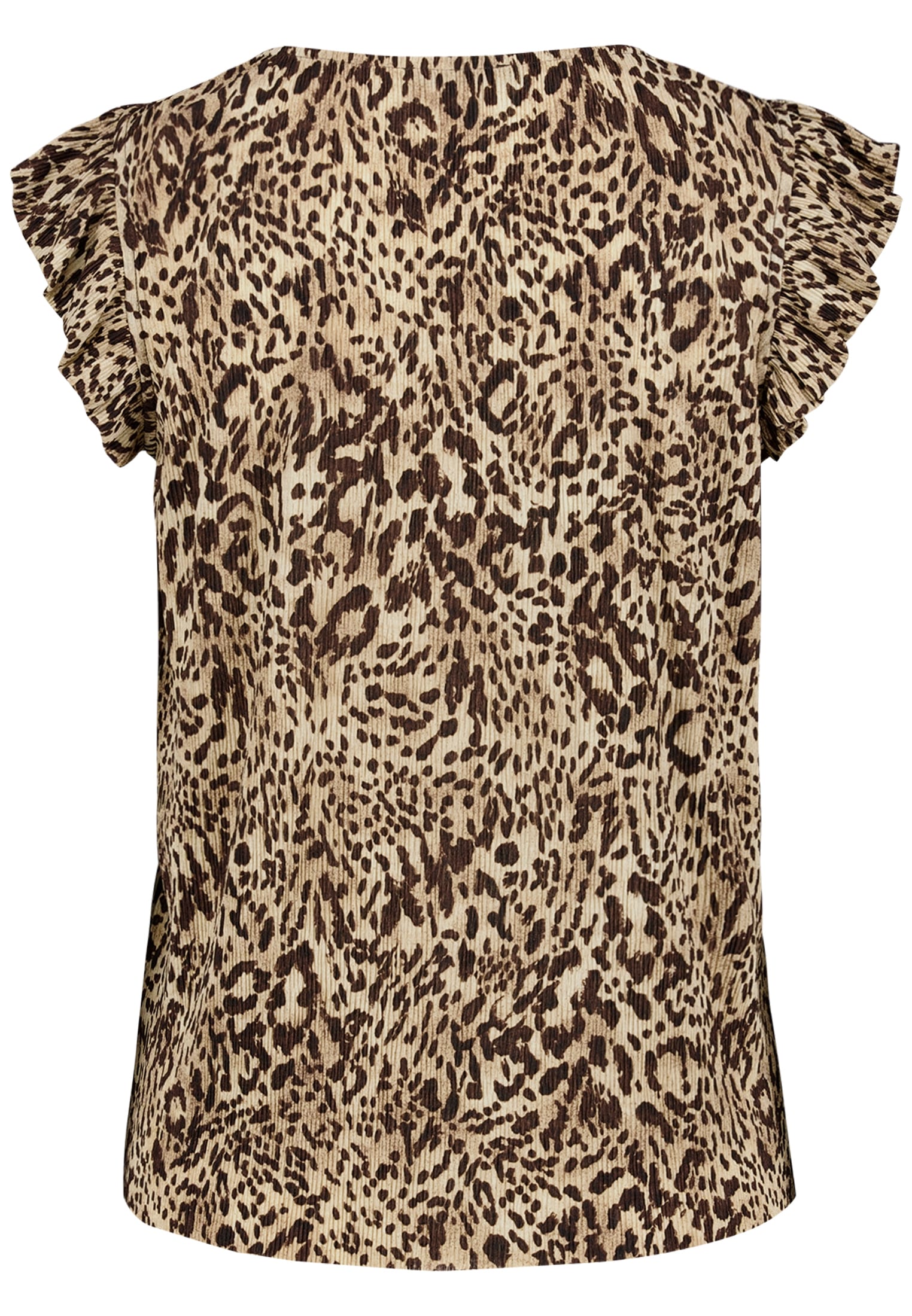 Zero Kurzarmshirt »Damen mit Animalprint« 1 Plissee