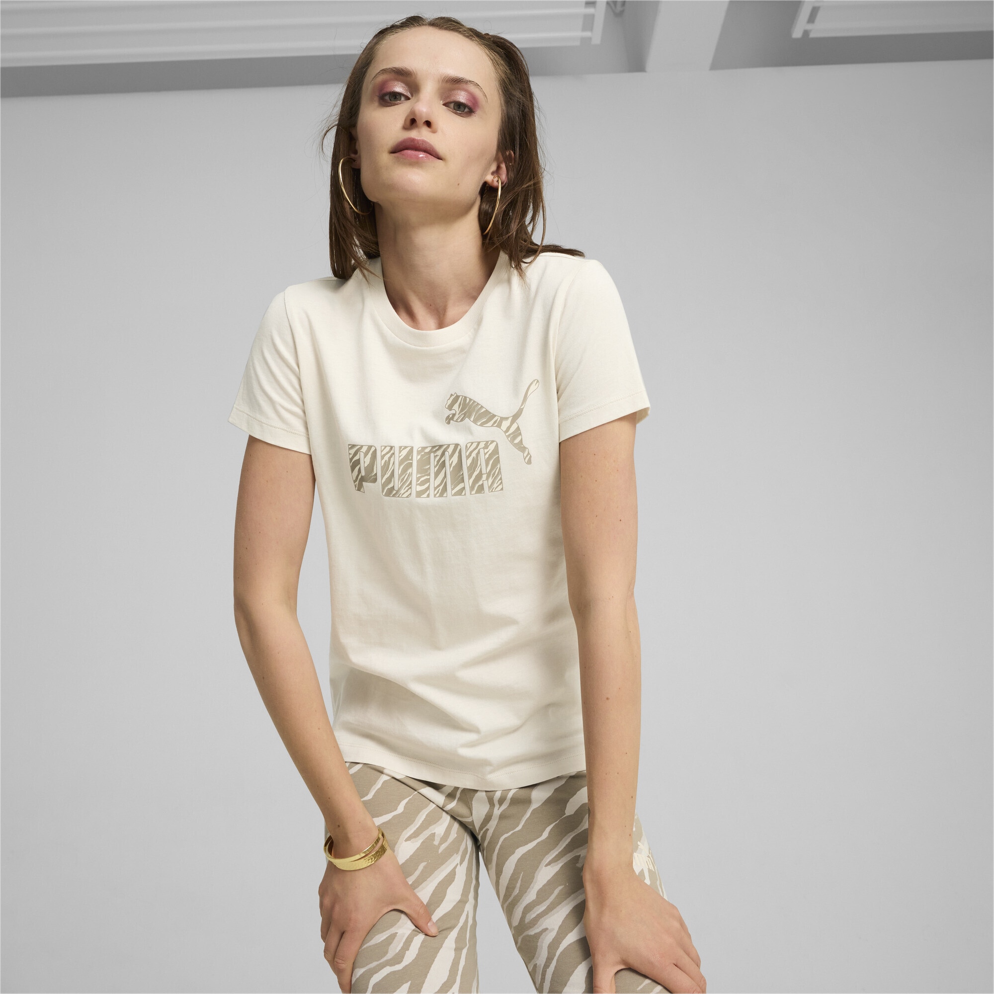 PUMA T-Shirt »ESS+ ANIMAL T-Shirt Damen«