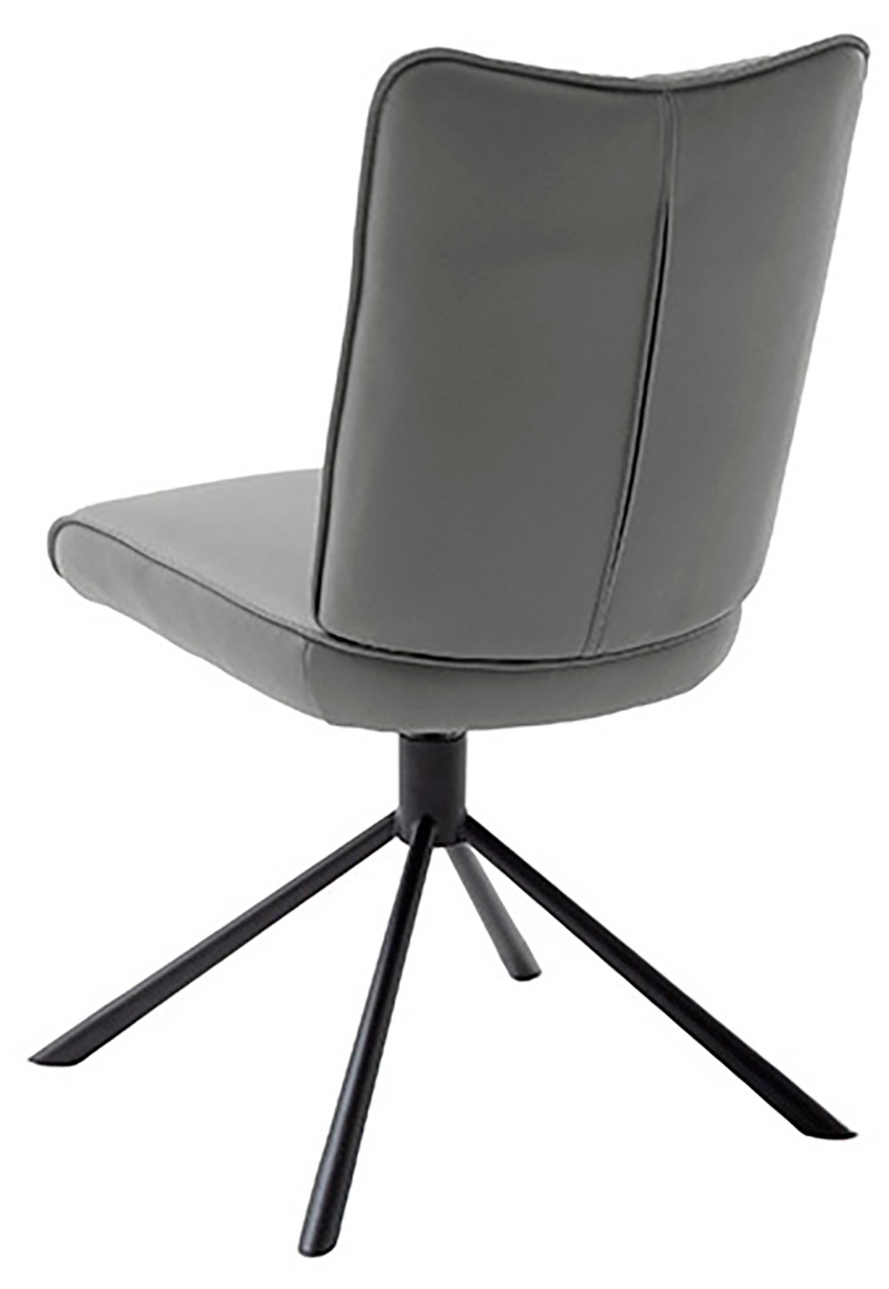 MCA furniture 4-Fußstuhl »MARIN Esszimmerstuhl (2er Set) - Stuhl«, (Set), 2 St., Microfaser, 360° drehbar, Metall schwarz, beweglichen Rücken, belastbar 120 kg