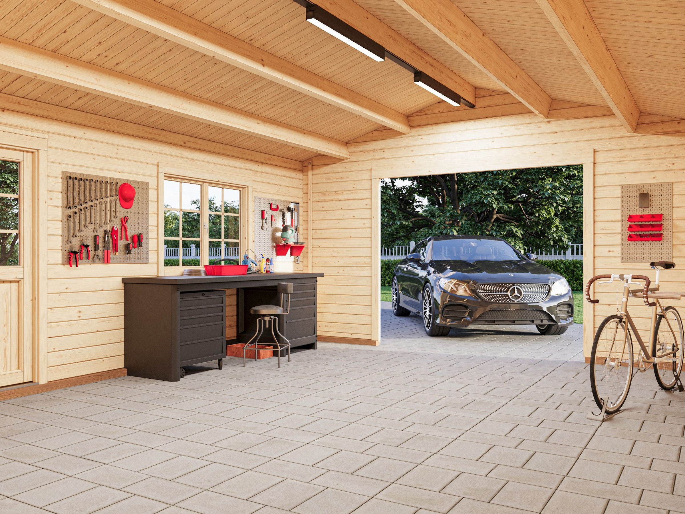 Palmako Garage »Roger, ohne Tor« BxTxH: 514x598x287 cm