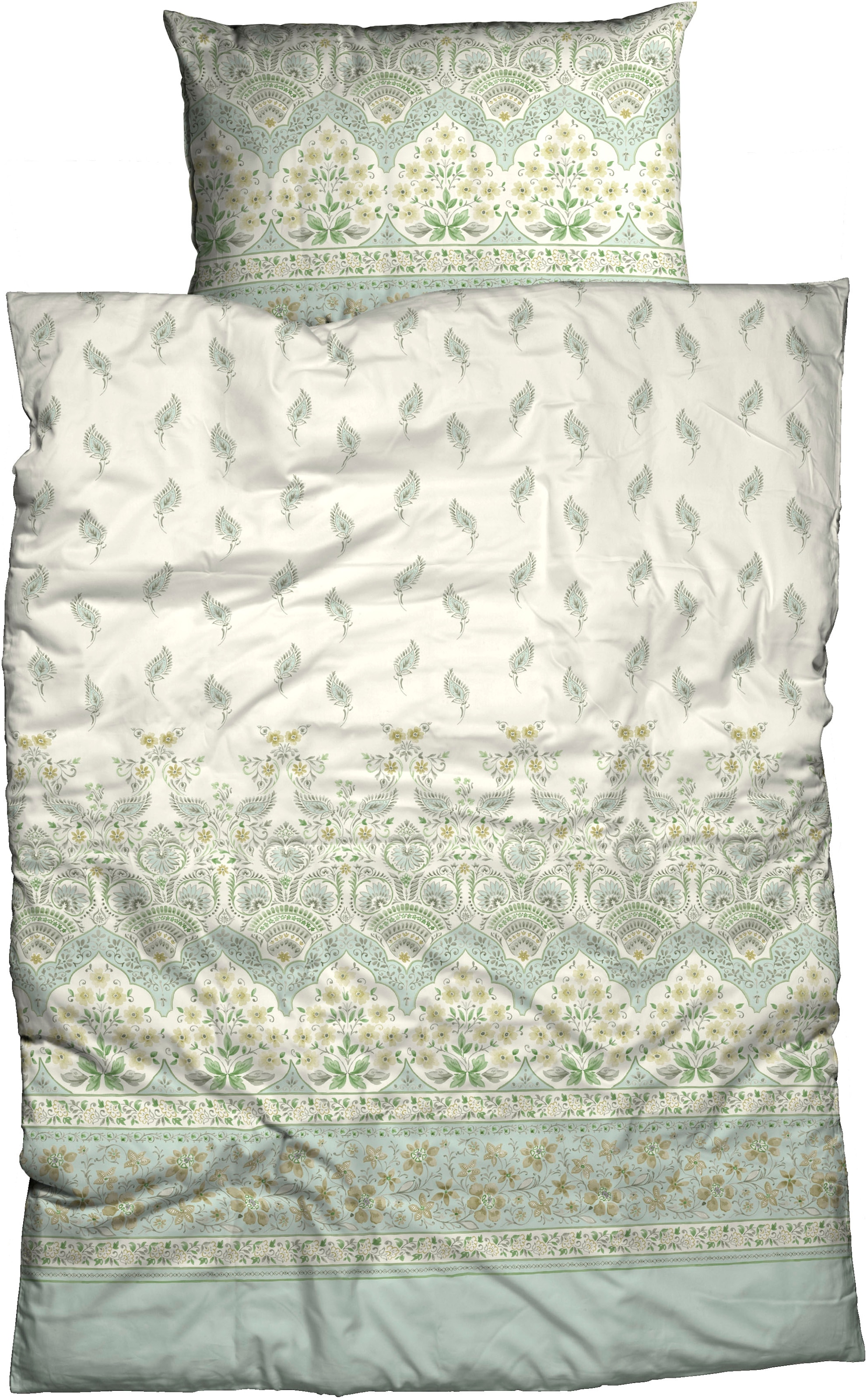 CASATEX Bettwäsche "Jolie" 2 Stk. tlg. elegantes Design mit zarten Blumenmu günstig online kaufen