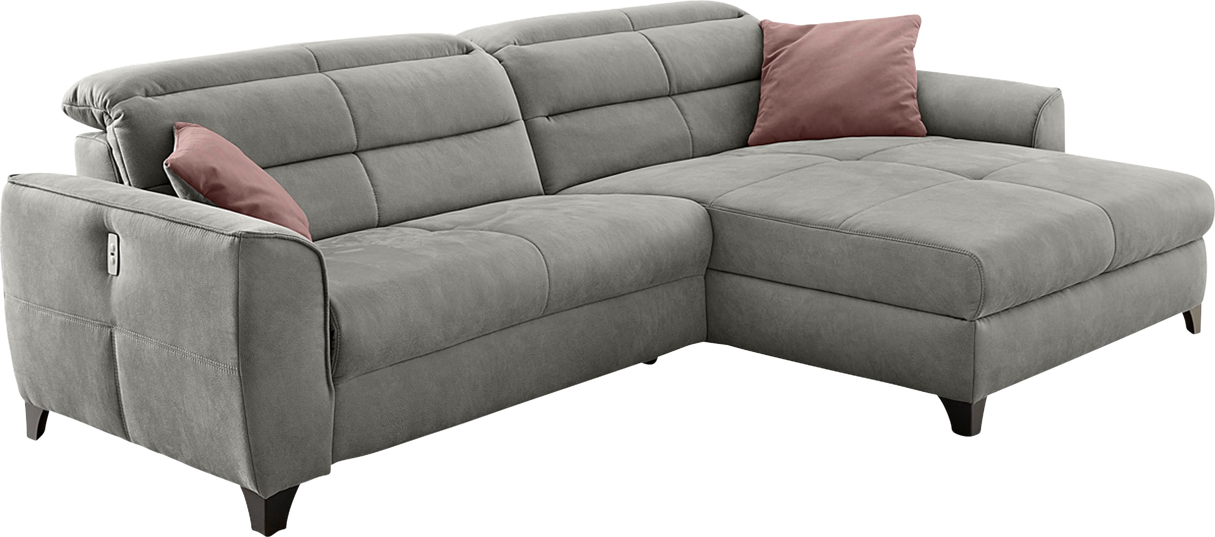 Jockenhöfer Gruppe Ecksofa »Double One L-Form«, mit 2x 120cm breiten, elektromotorischen Relaxfunktionen