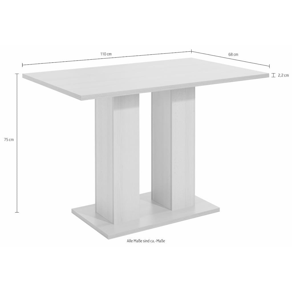 Home affaire Säulen-Esstisch »Luce«