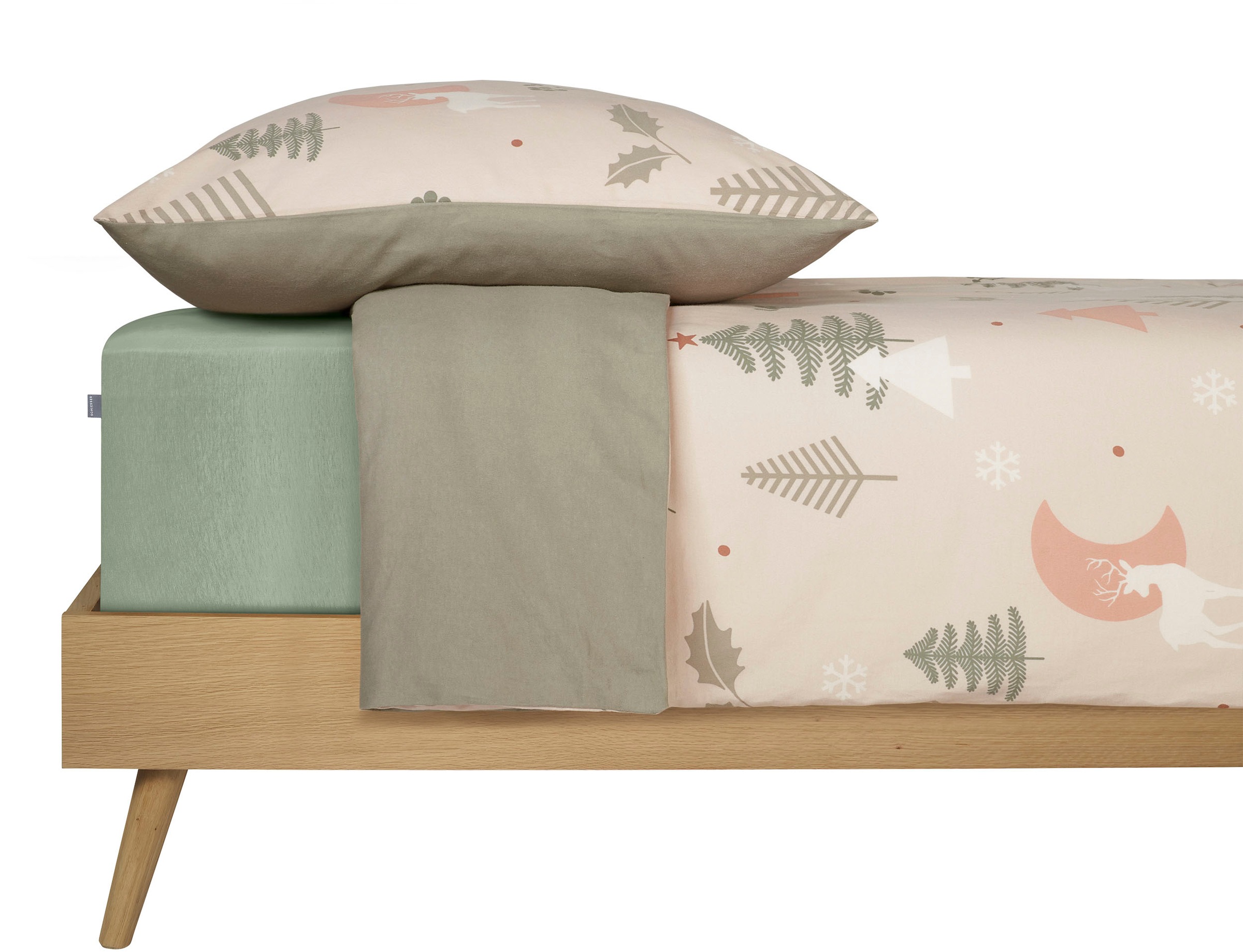 Thumbnail - Schiesser Wendebettwäsche "Uma aus weicher Baumwolle im Nordic-Look" 2 Stk. tlg. Made in Green