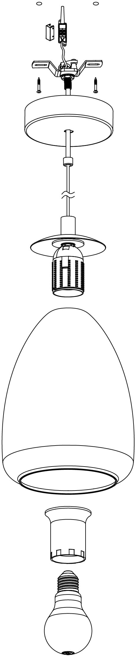 x Esstischlampe chrom flammig-flammig, | Küche »ALOBRASE«, EGLO Hängeleuchte H110 / Pendellampe / 1 Ø30 / BAUR / cm