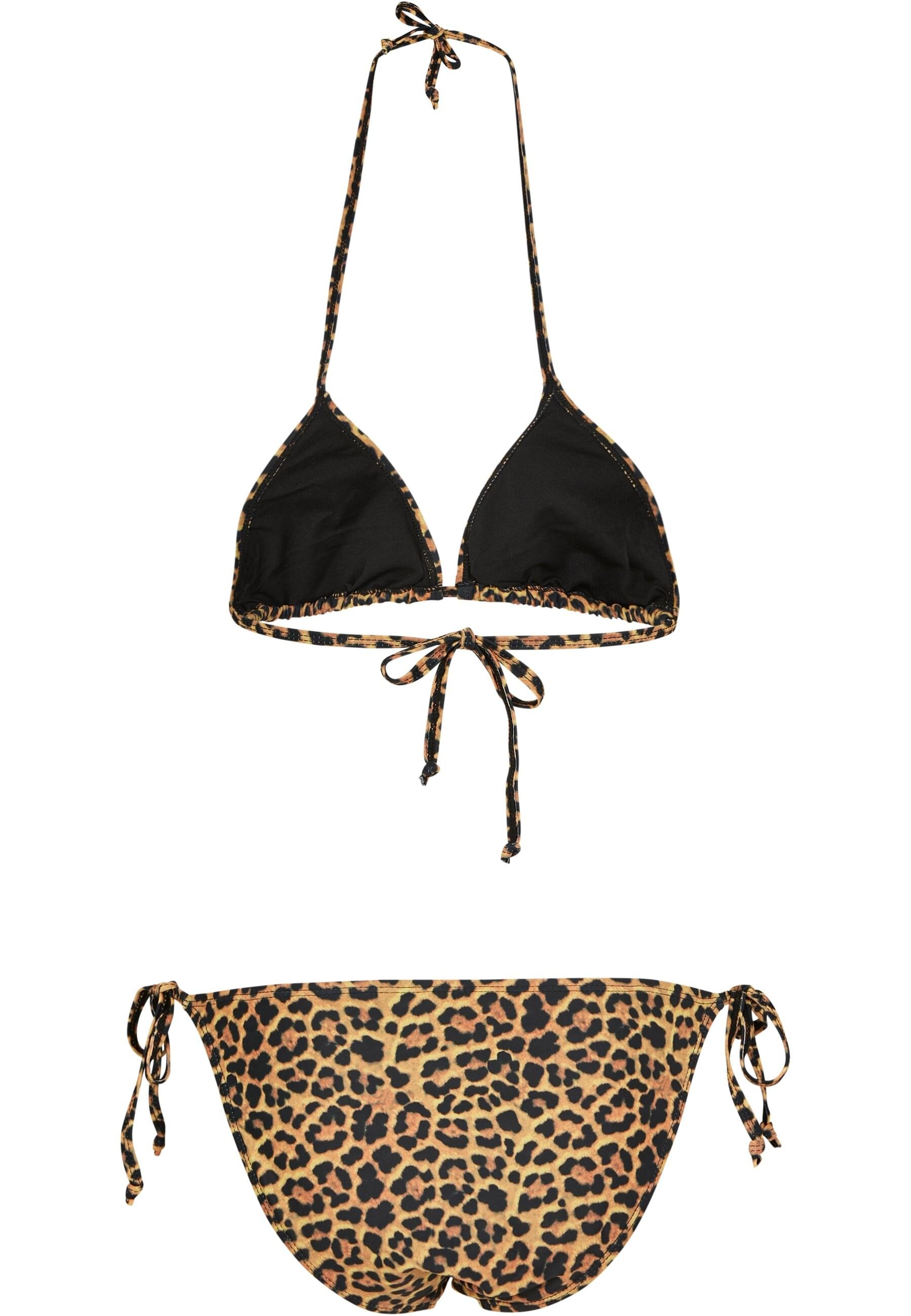 URBAN CLASSICS Triangel-Bikini "Urban Classics Damen Ladies Animal Bikini" günstig online kaufen