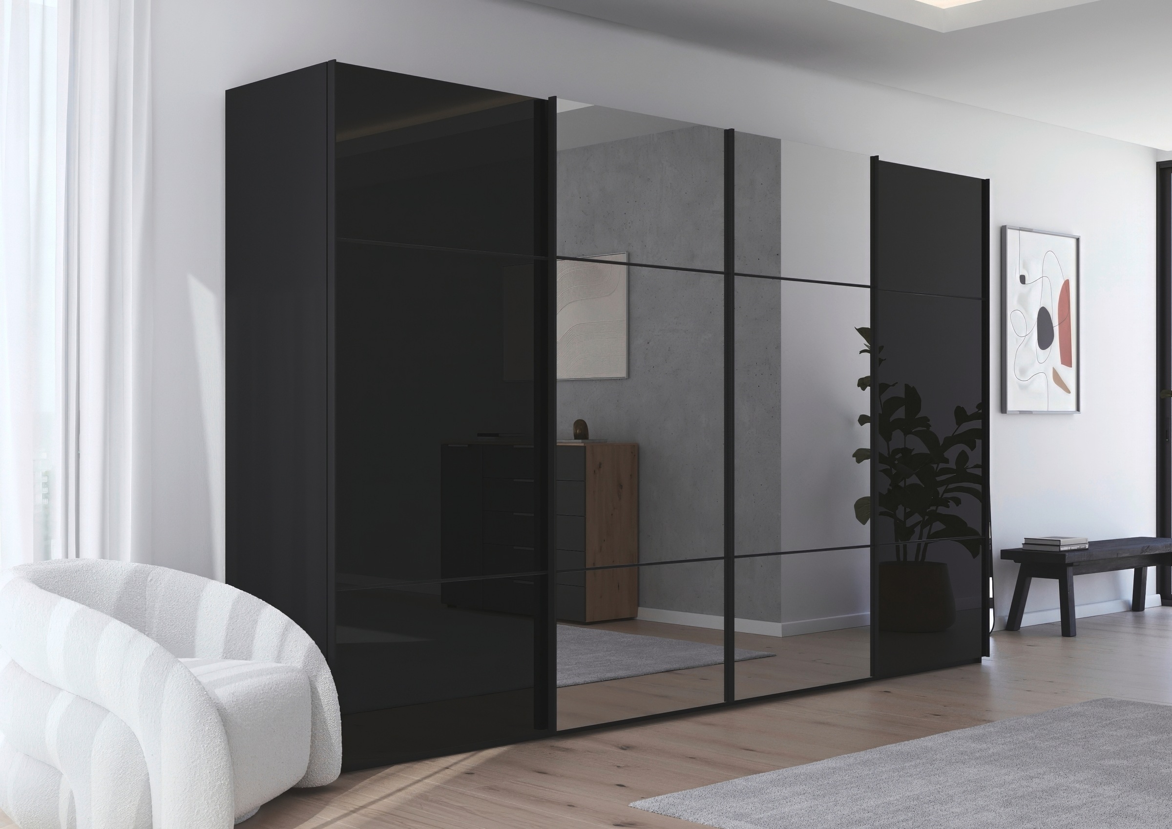rauch Schwebetürenschrank "Kleiderschrank Schrank Garderobe Schlafzimmersch günstig online kaufen