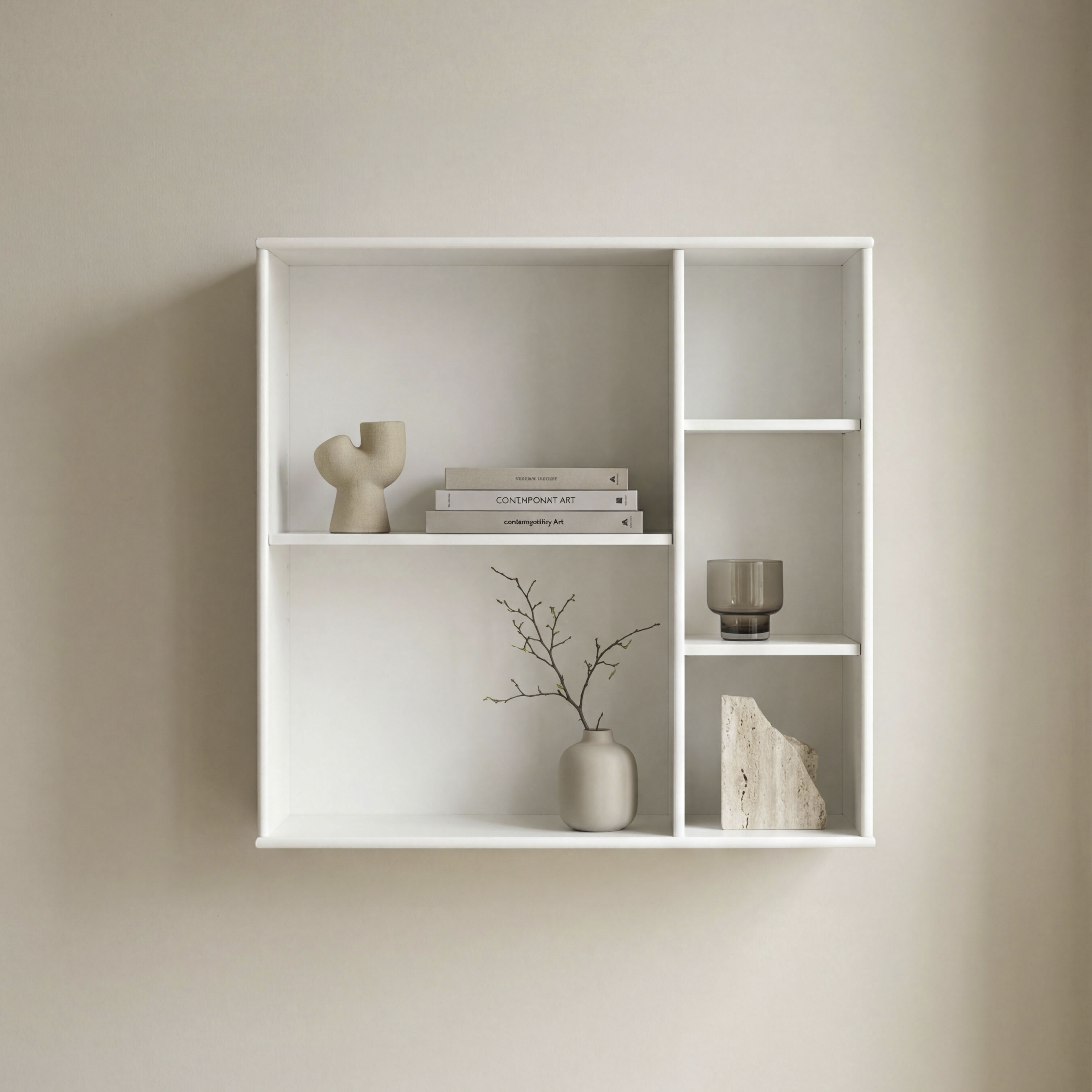 Hammel Furniture Bücherregal "Mistral Kubus 028, Hochwertig Hängeregal, Wandregal" 1 Stk. tlg. Wandmontage/Freistehend, B:69 cm, T:27 cm. anpassungsbar Designmöbel