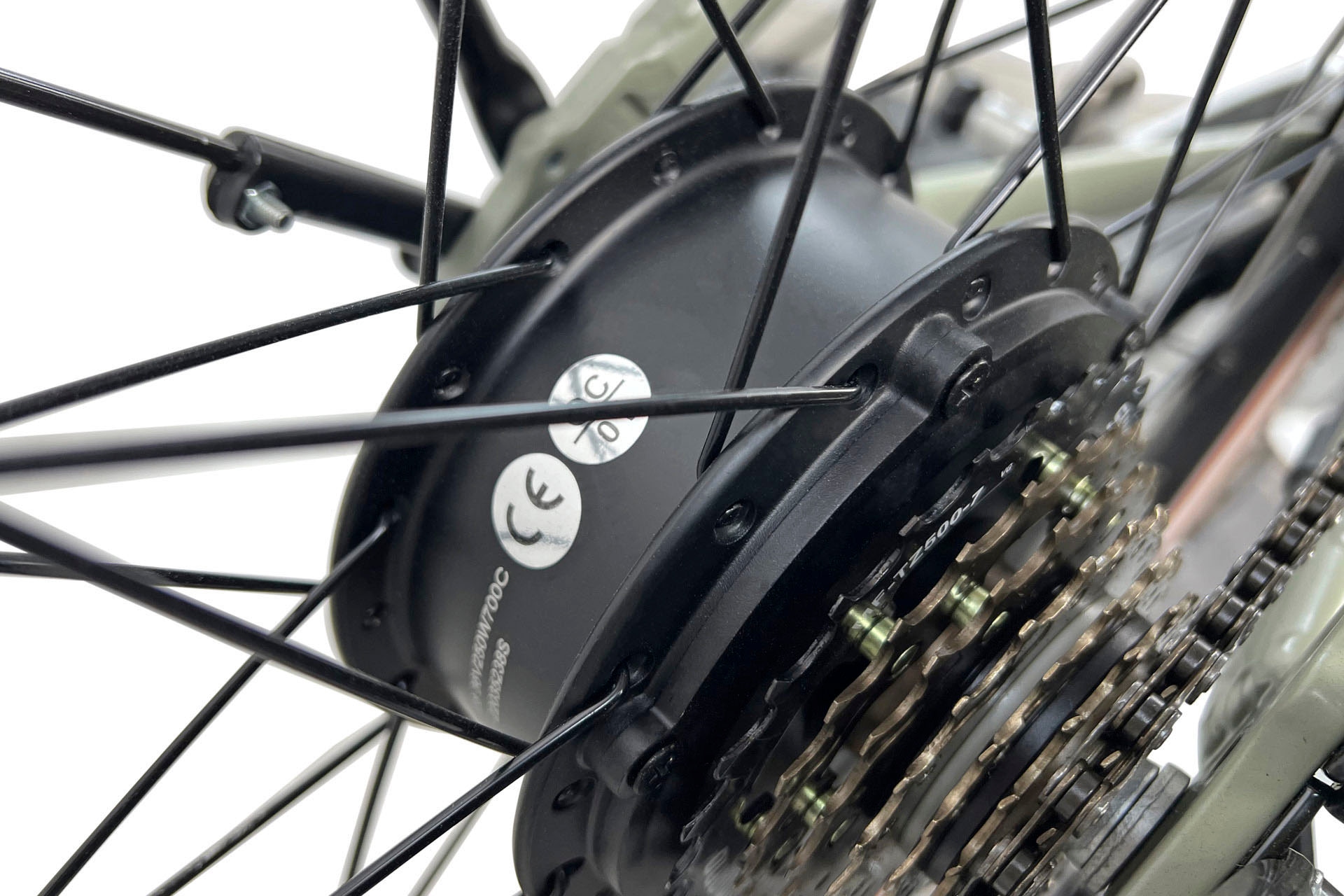 LLobe E-Bike »City E-Bike 28" County grün«, Shimano, Altus, Heckmotor 250 W