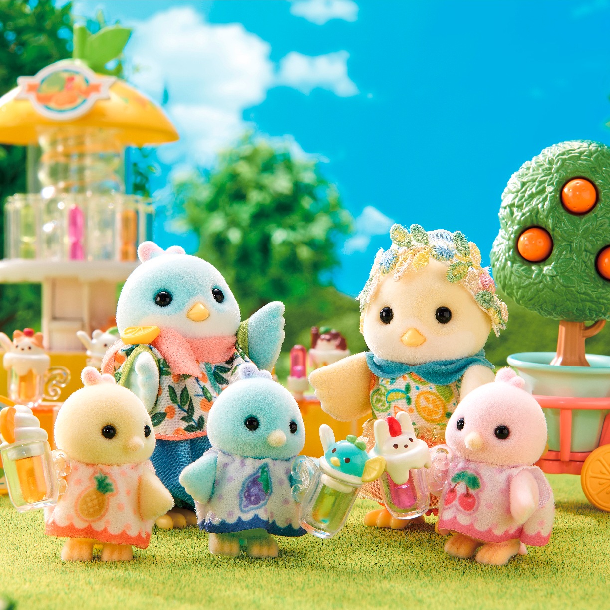 Sylvanian Families Spielfigur »Zitronenvogel Familie (5860)«