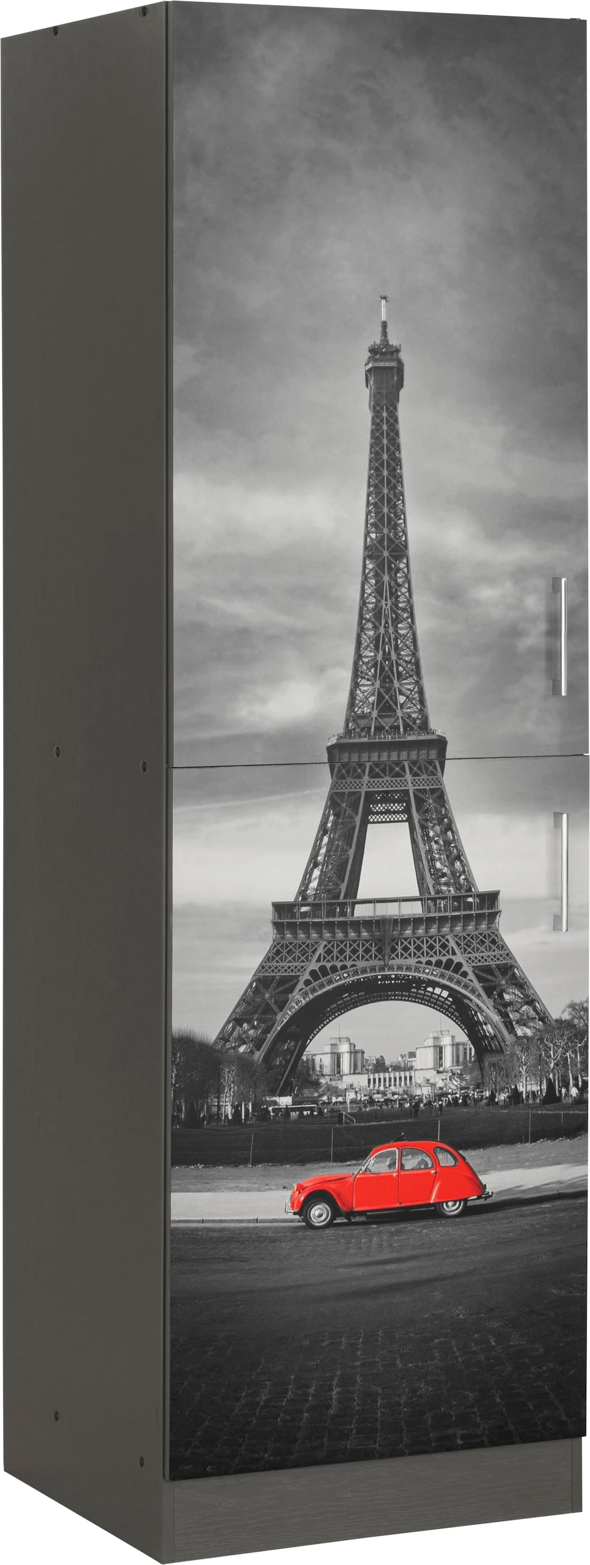 breit, hoch, hochwertigem mit viel 60 HELD cm Vorratsschrank MÖBEL 200 kaufen | cm BAUR »Paris«, Digitaldruck Stauraum,