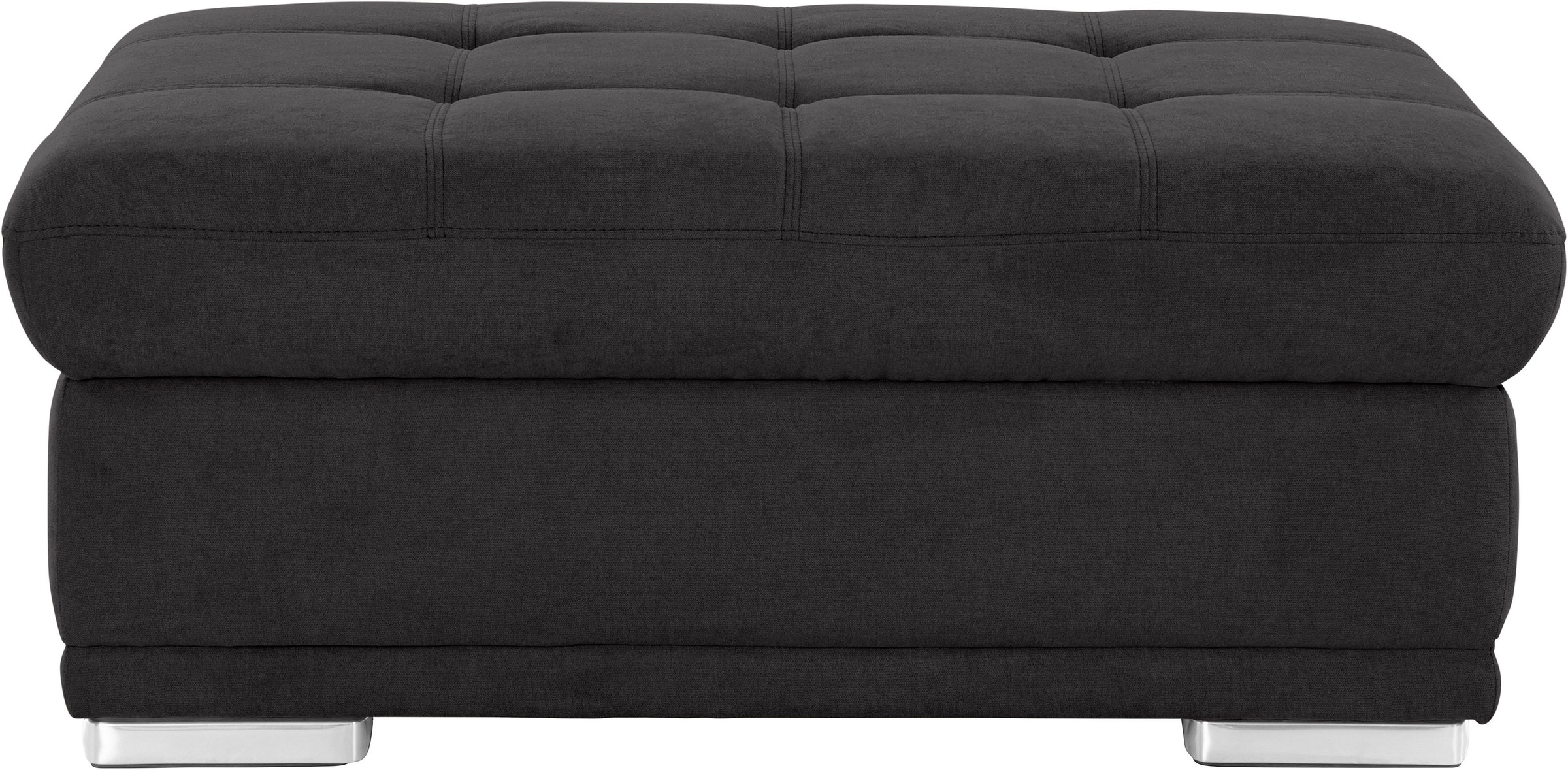 Hocker COTTA "Holiday", schwarz, B:112cm H:46cm T:72cm, 100% Polyester, Hocker, Hocker 2