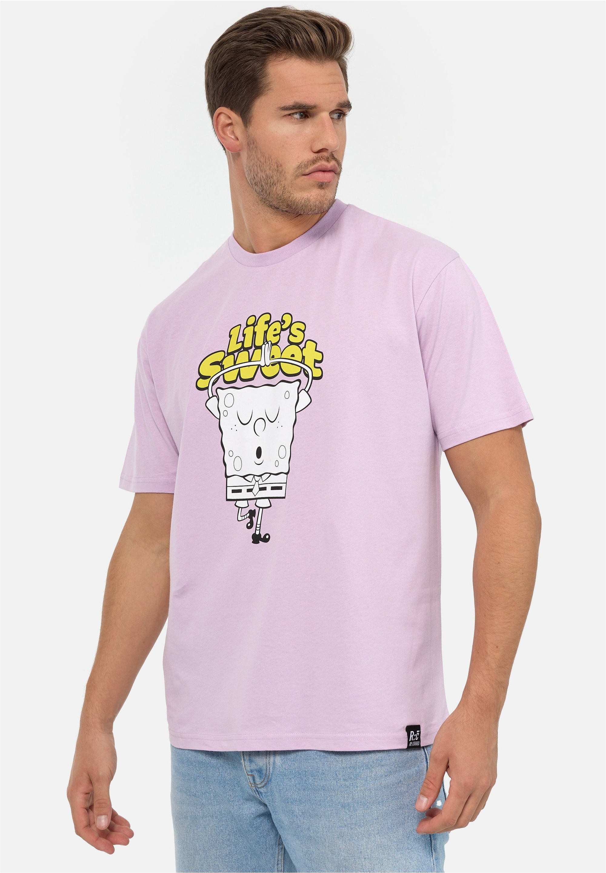 Recovered T-Shirt »SpongeBob Lifes Sweet Relaxed«, (1 tlg.), im lockeren Schnitt