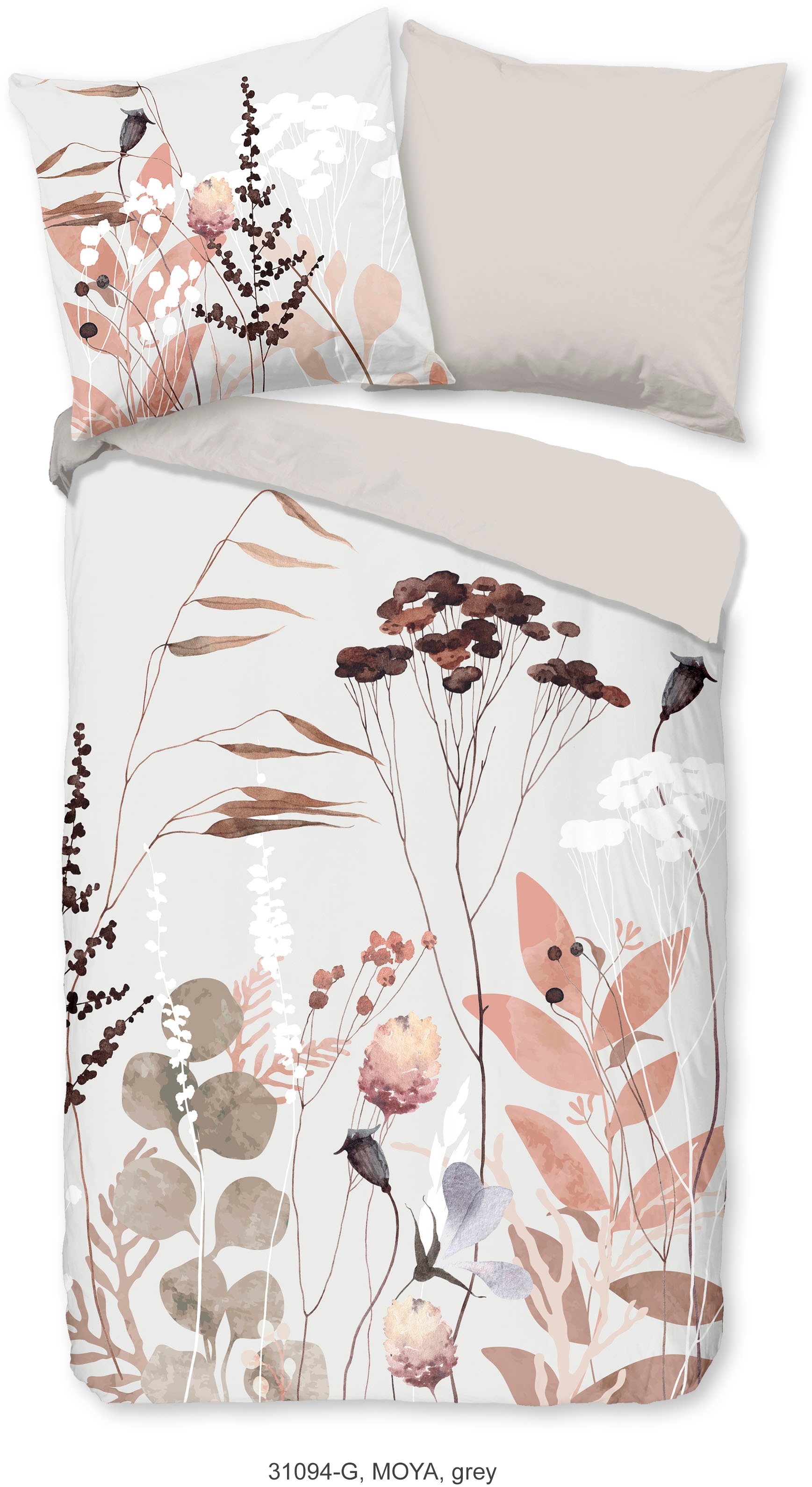 good morning Wendebettwäsche "Moya" 3 Stk. 100% Baumwolle, 135x200, Reißver günstig online kaufen