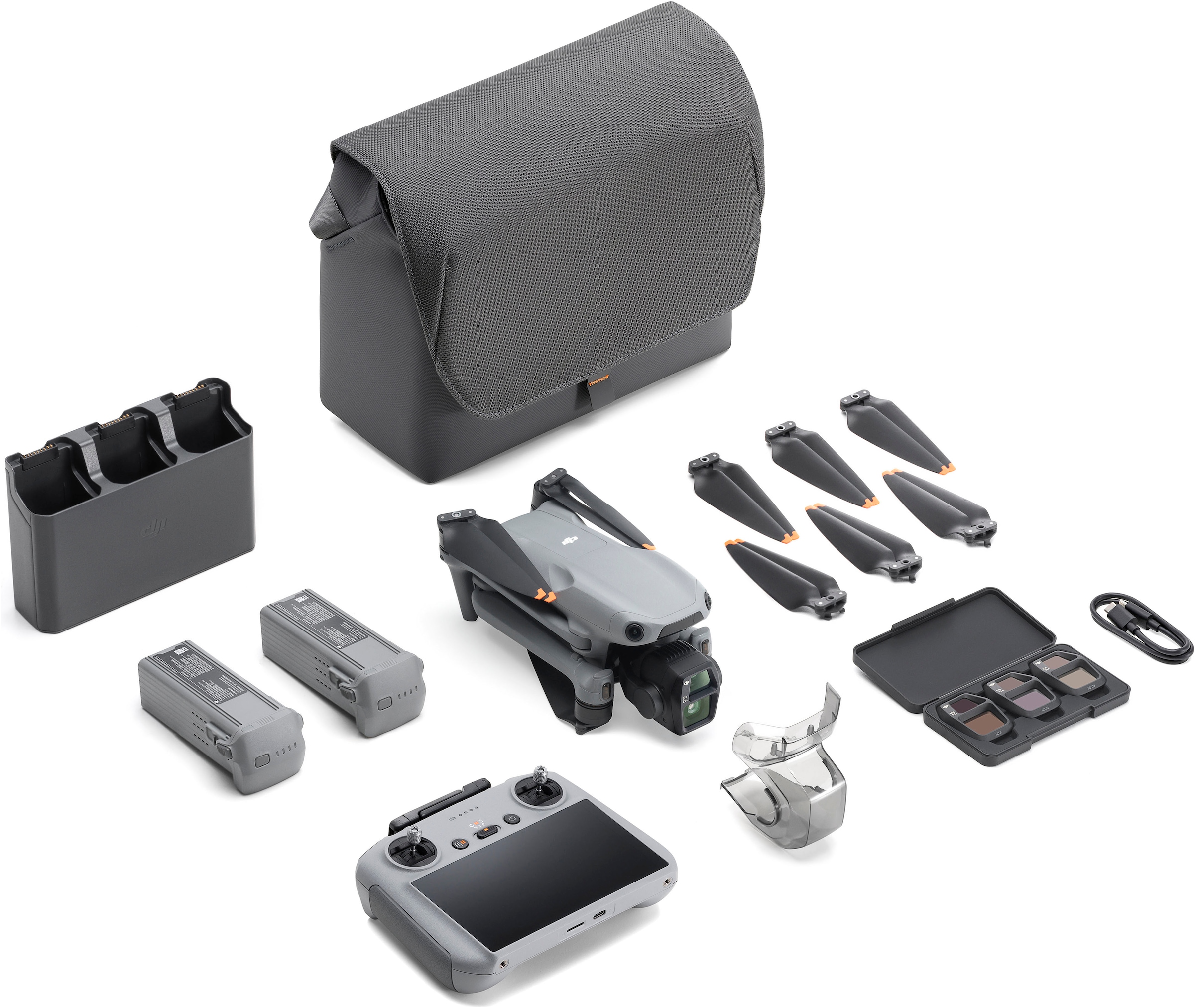 DJI Drohne »Air 3S Fly More Combo (DJI RC 2)«, (Packung)