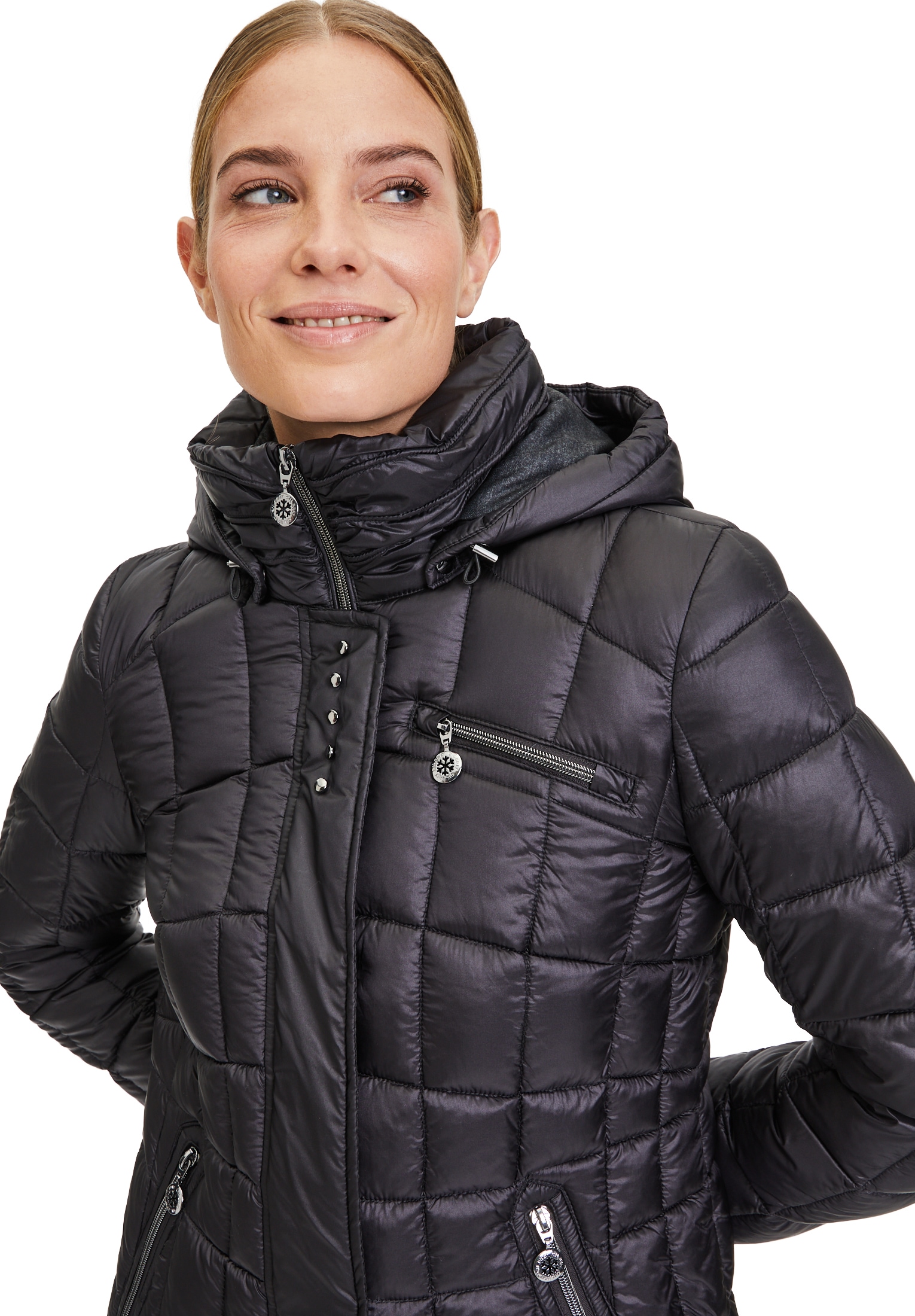 Gil Bret Steppjacke, mit BAUR Kapuze, Oberfläche glänzender kaufen mit 