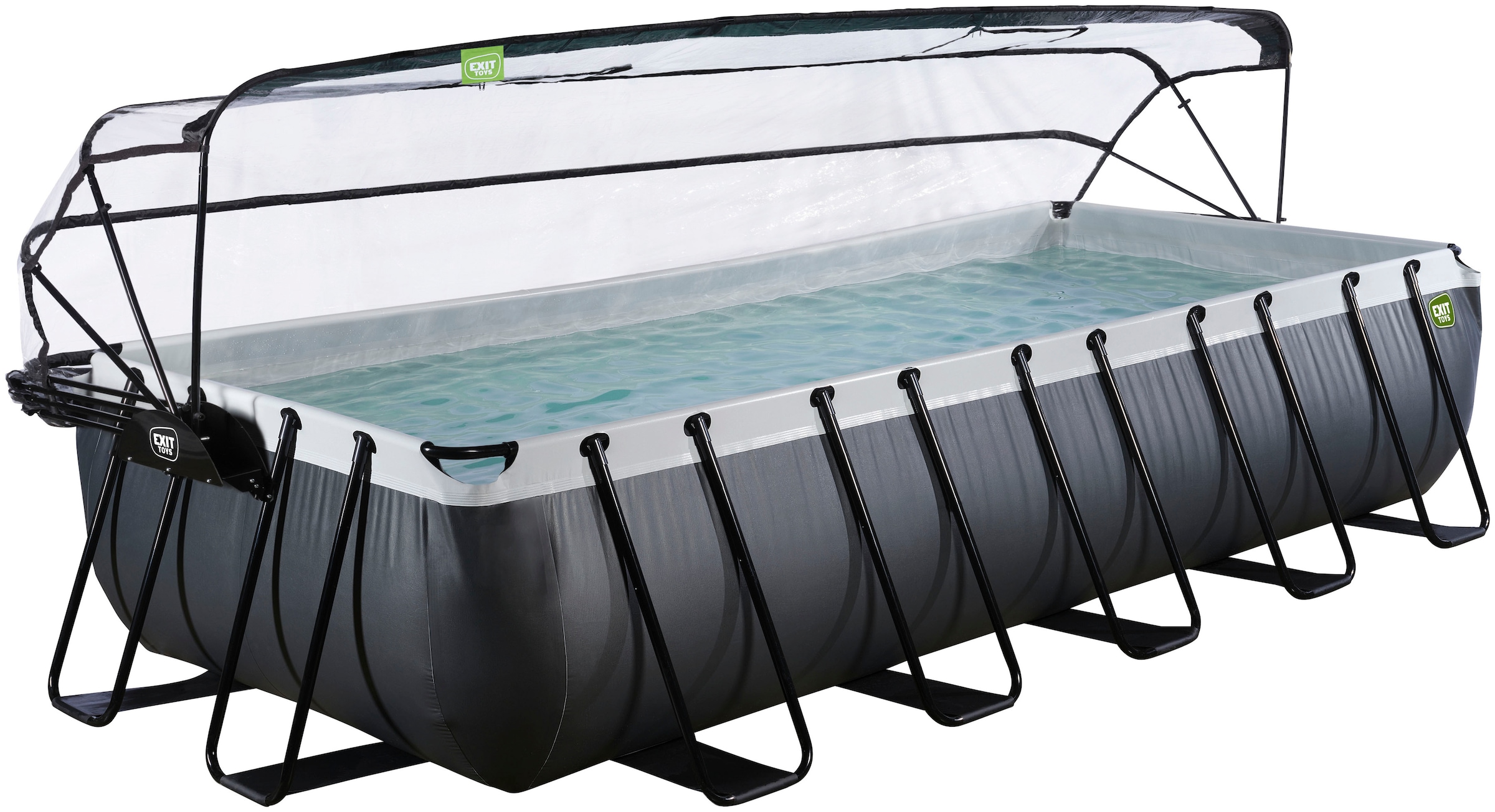 EXIT Framepool "inkl. multifunktionaler Poolabdeckung" BxLxH: 250x540x100 c günstig online kaufen