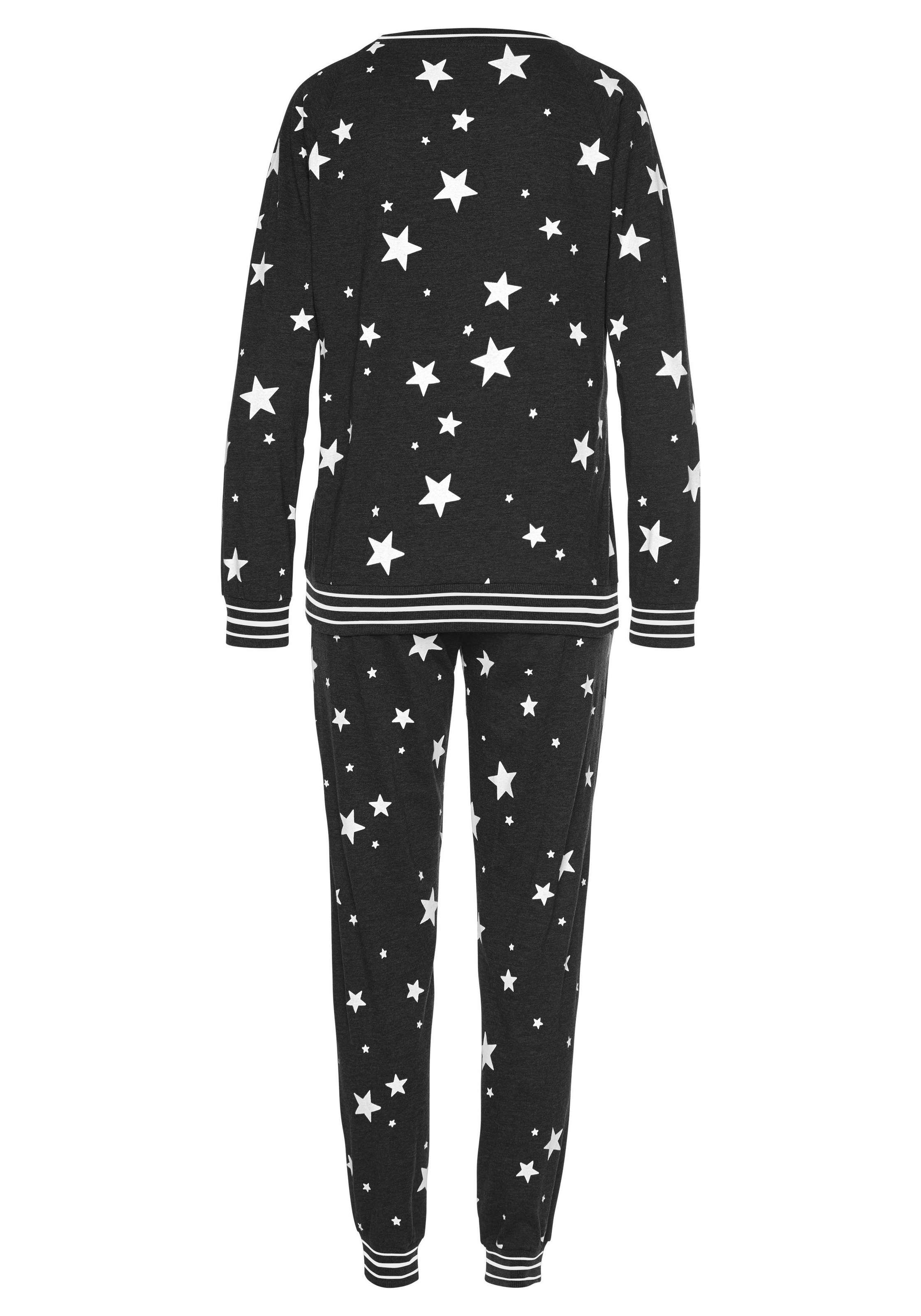 Thumbnail - Vivance Dreams Pyjama, 2 Stk. mit Sternedruck