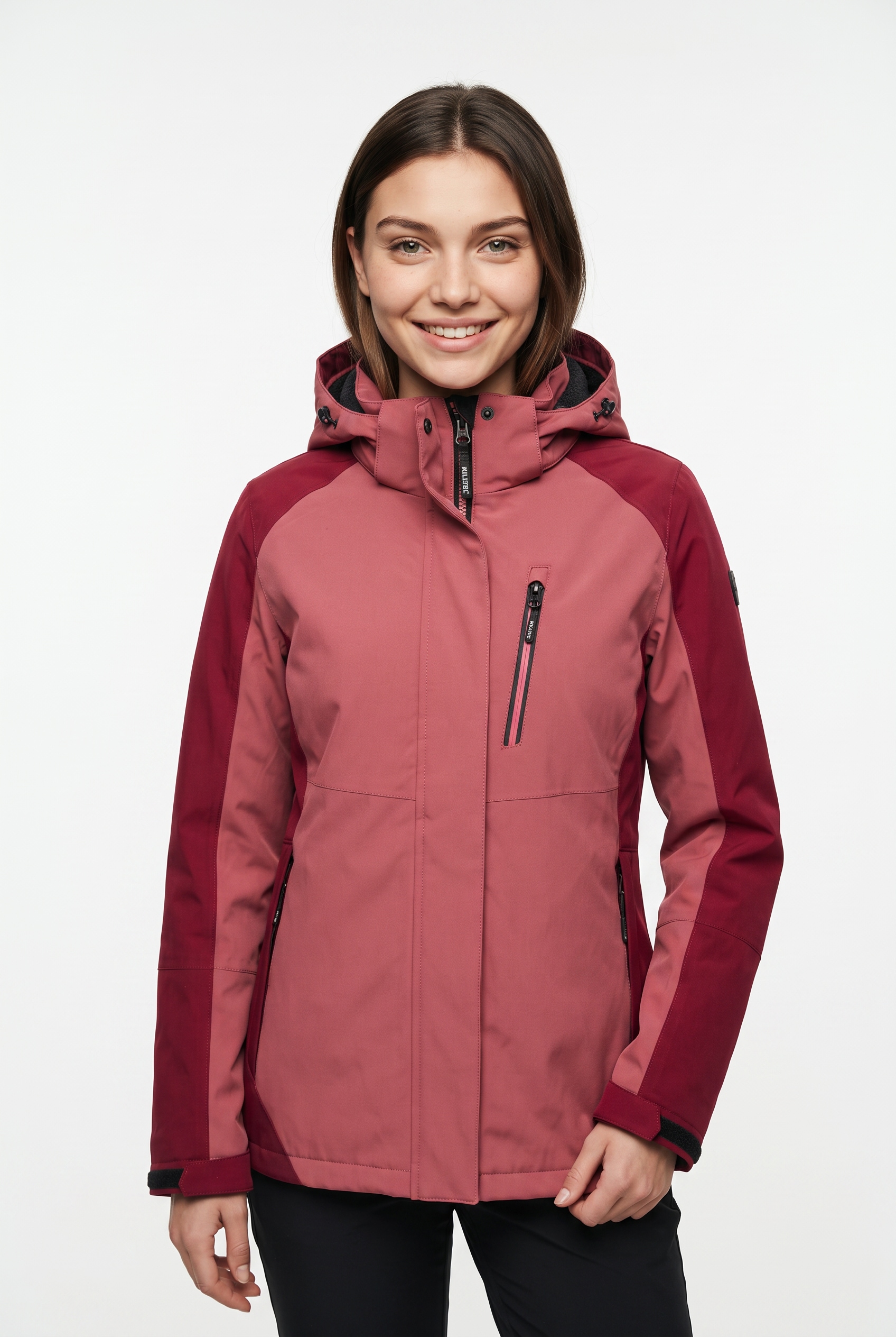Killtec Funktionsjacke "KOW 59 WMN JCKT" mit Kapuze mit verschweißten Nähten, wasserdicht, winddicht, atmungsaktiv
