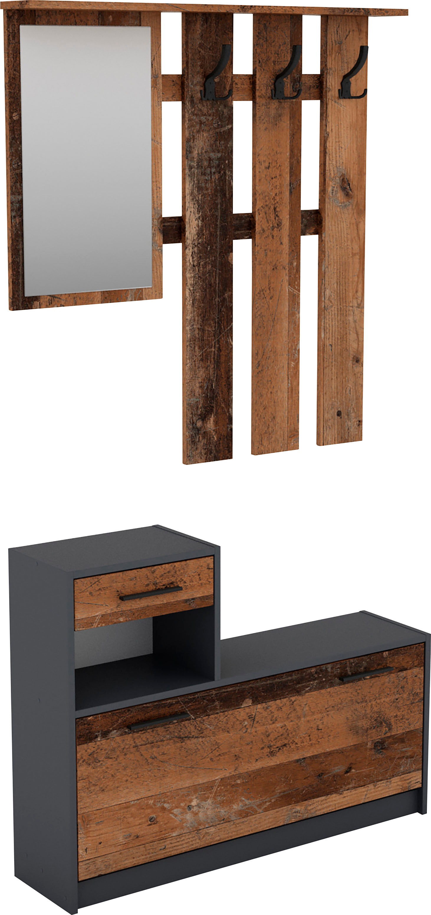 byLIVING Garderoben-Set "Tamina" 2 Stk. tlg. günstig online kaufen