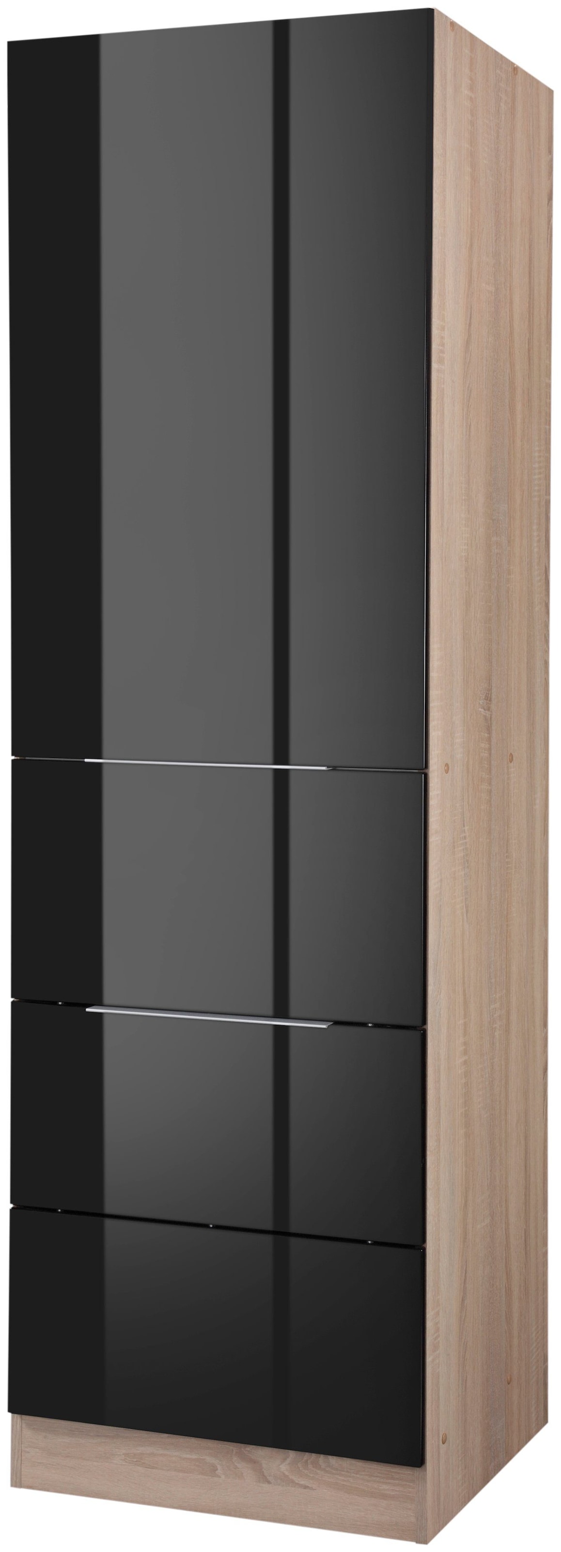 KOCHSTATION Seitenschrank "KS-Brindisi", 60 cm breit, 200 cm hoch, viel Stauraum