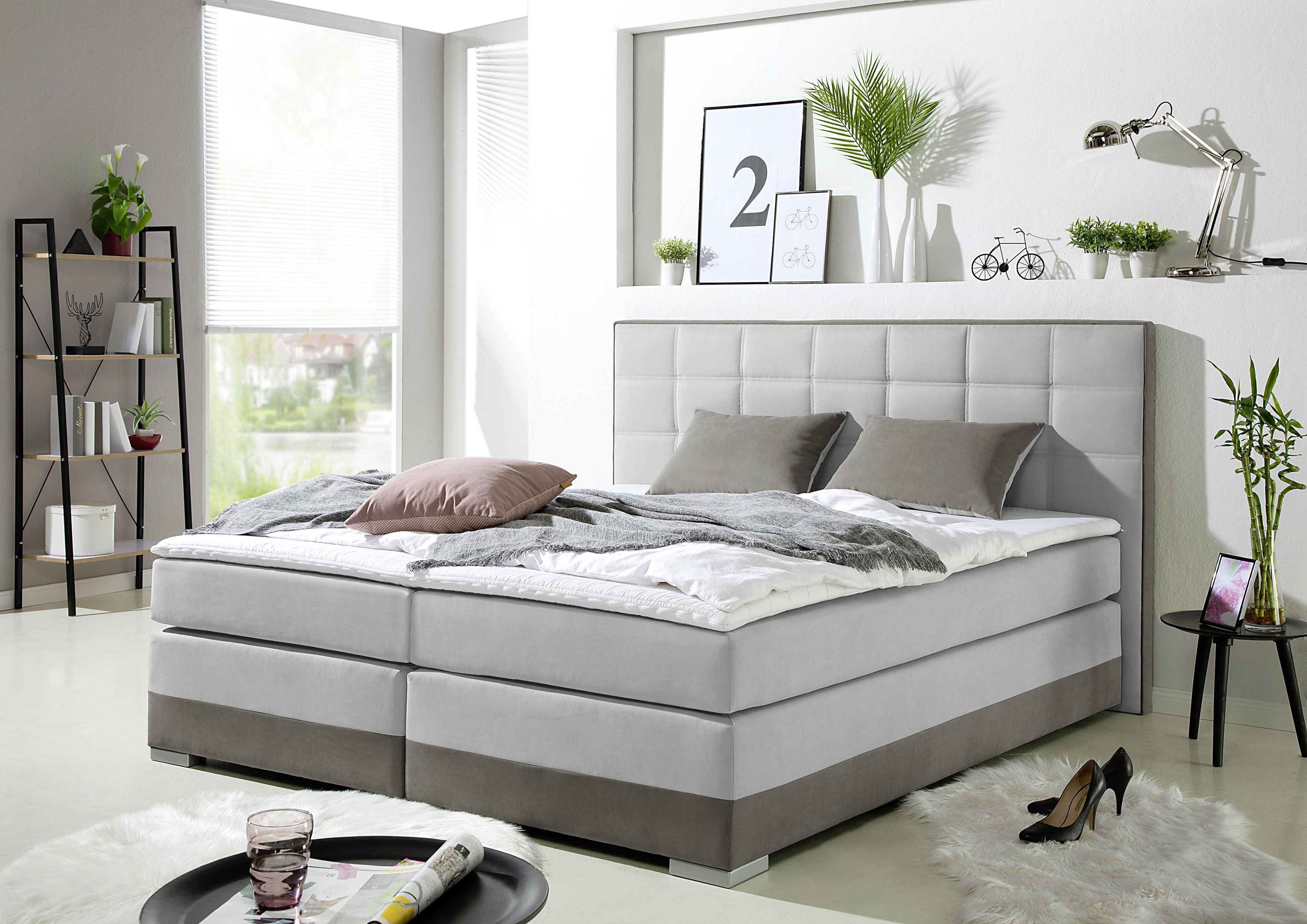 Home affaire Boxspringbett inklusive Topper und Wendekissen