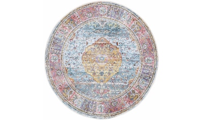 carpetfine Teppich »Esha«, rund, Vintage Orient Look, in schöner Farbgebung, Wohnzimmer kaufen