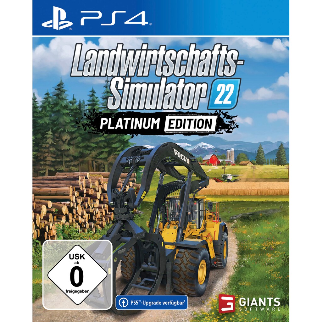 Astragon Spielesoftware »Landwirtschafts-Simulator 22: Platinum-Edition«, PlayStation 4