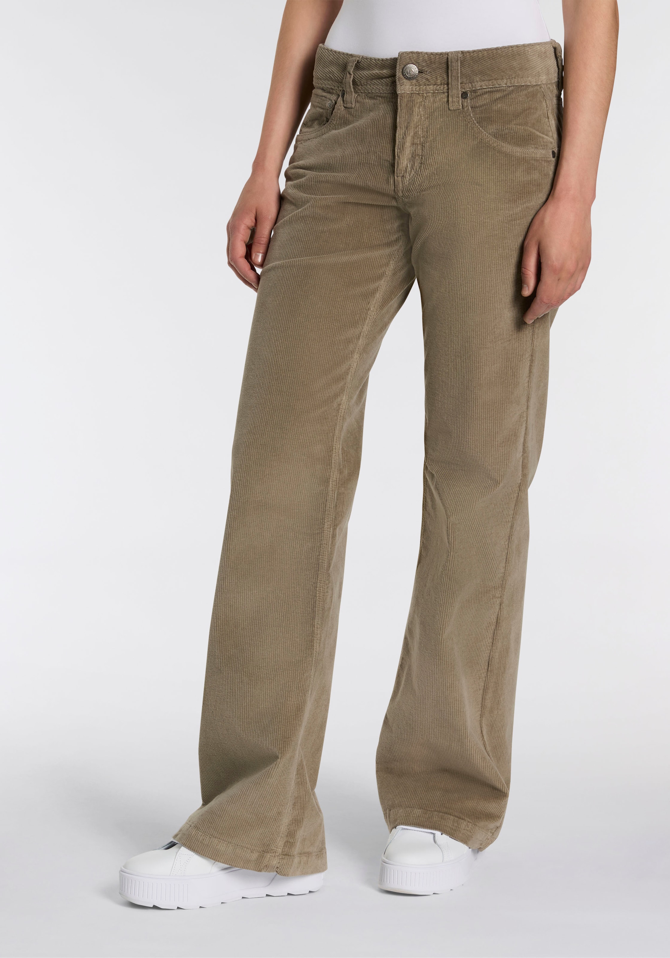 Herrlicher Cordhose "Edna Cord Stretch", im Flared Fit günstig online kaufen