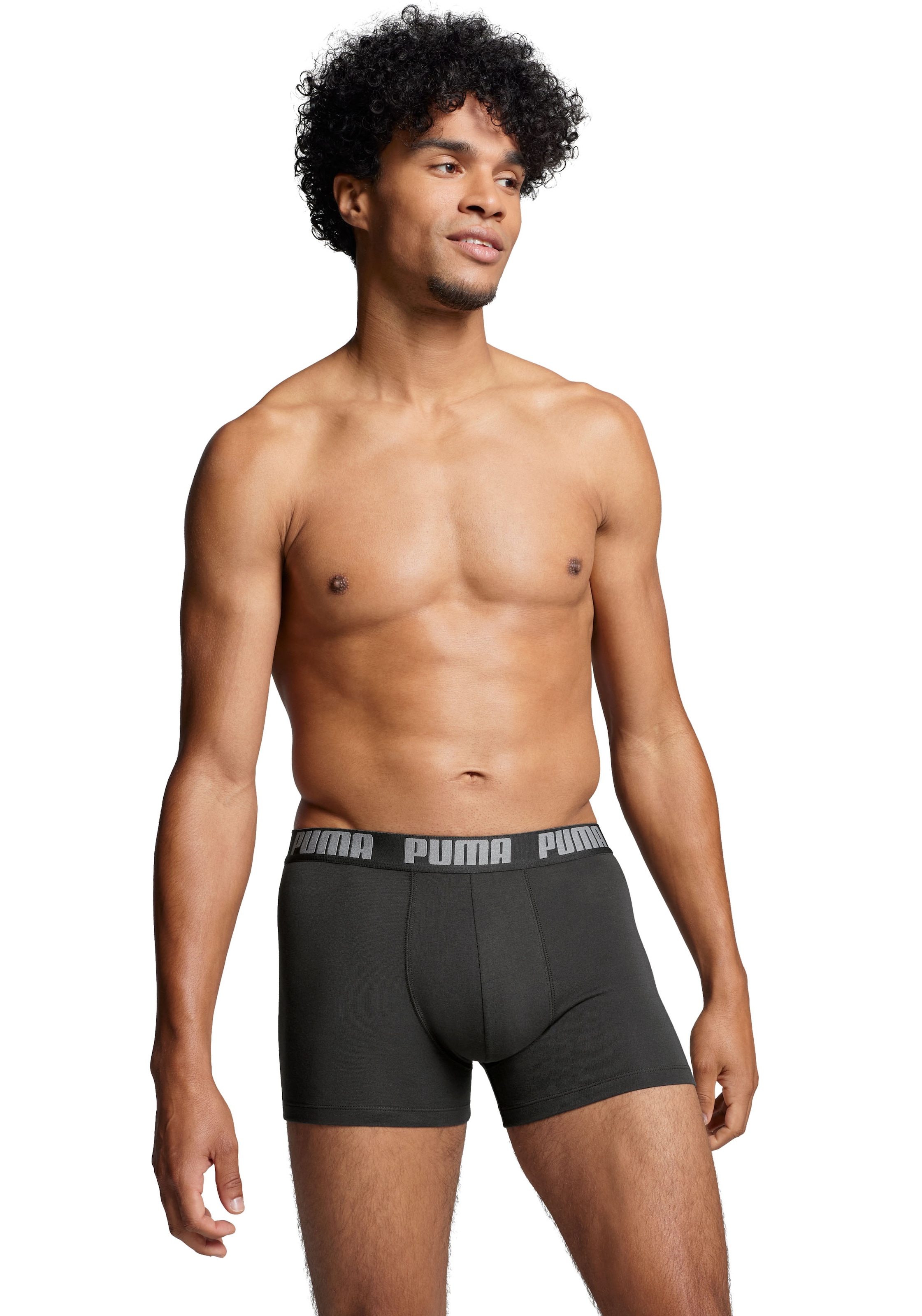 PUMA Boxershorts »PUMA MEN EVERYDAY BOXER 6P ECOM«, (6er Pack), Elastischer Logobund, Stretchmaterial, ohne Eingriff