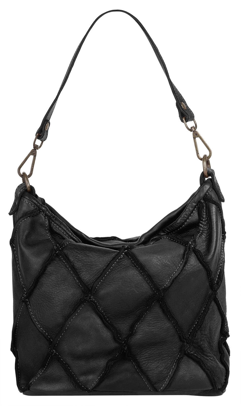 Thumbnail - Samantha Look Henkeltasche echt Leder, Made in Italy