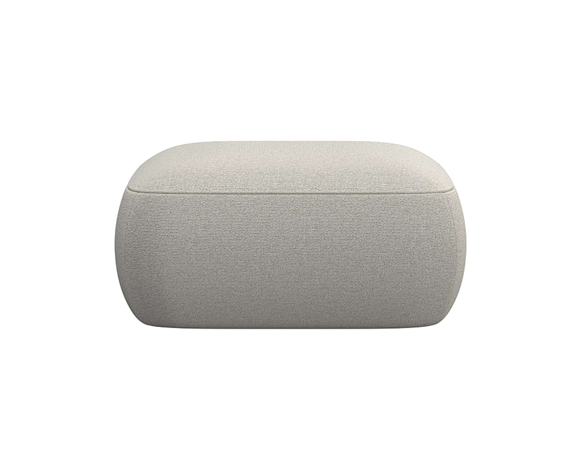 FLEXLUX Pouf "Torino, rund, bodennah, Sitzhocker, Polsterhocker", Modernes, organisches Hocker-Design, Kaltschaum, Welle