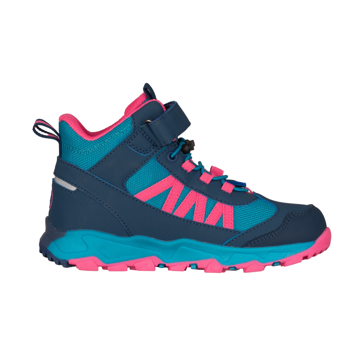 TROLLKIDS Wanderschuh »KIDS TRONFJELL HIKER MID«, wasserdicht, Klettverschluss, reflektierende Details