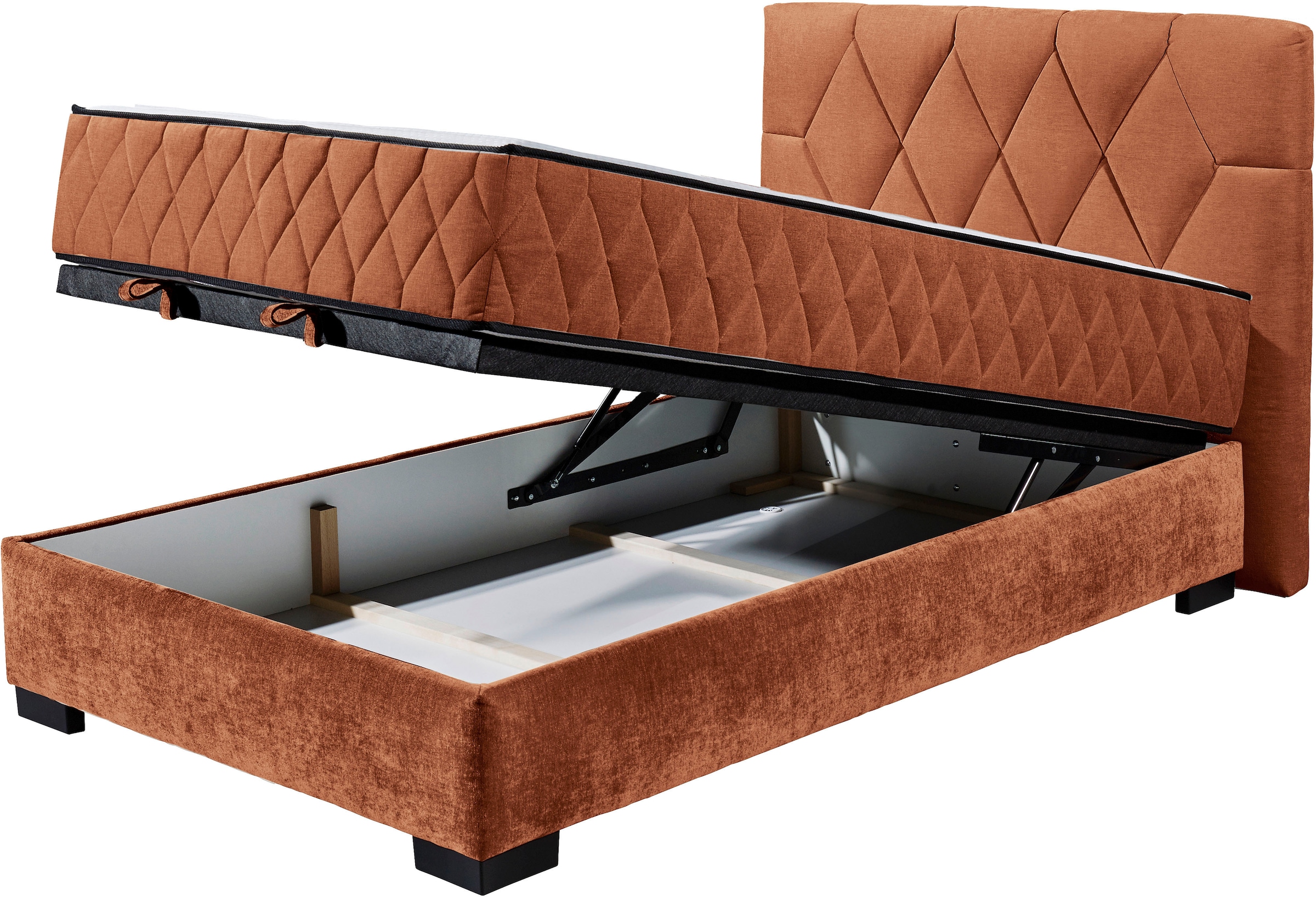 ED EXCITING DESIGN Boxbett »Nagol«, mit Bettkasten, mit Wendematratze, erhältlich in verschiedenen Breiten