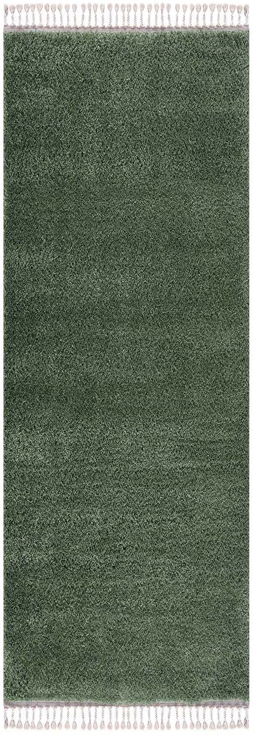 Carpet City Hochflor-Läufer "Pulpy 100", rechteckig, besonders weich, mit Fransen, Uni Farben