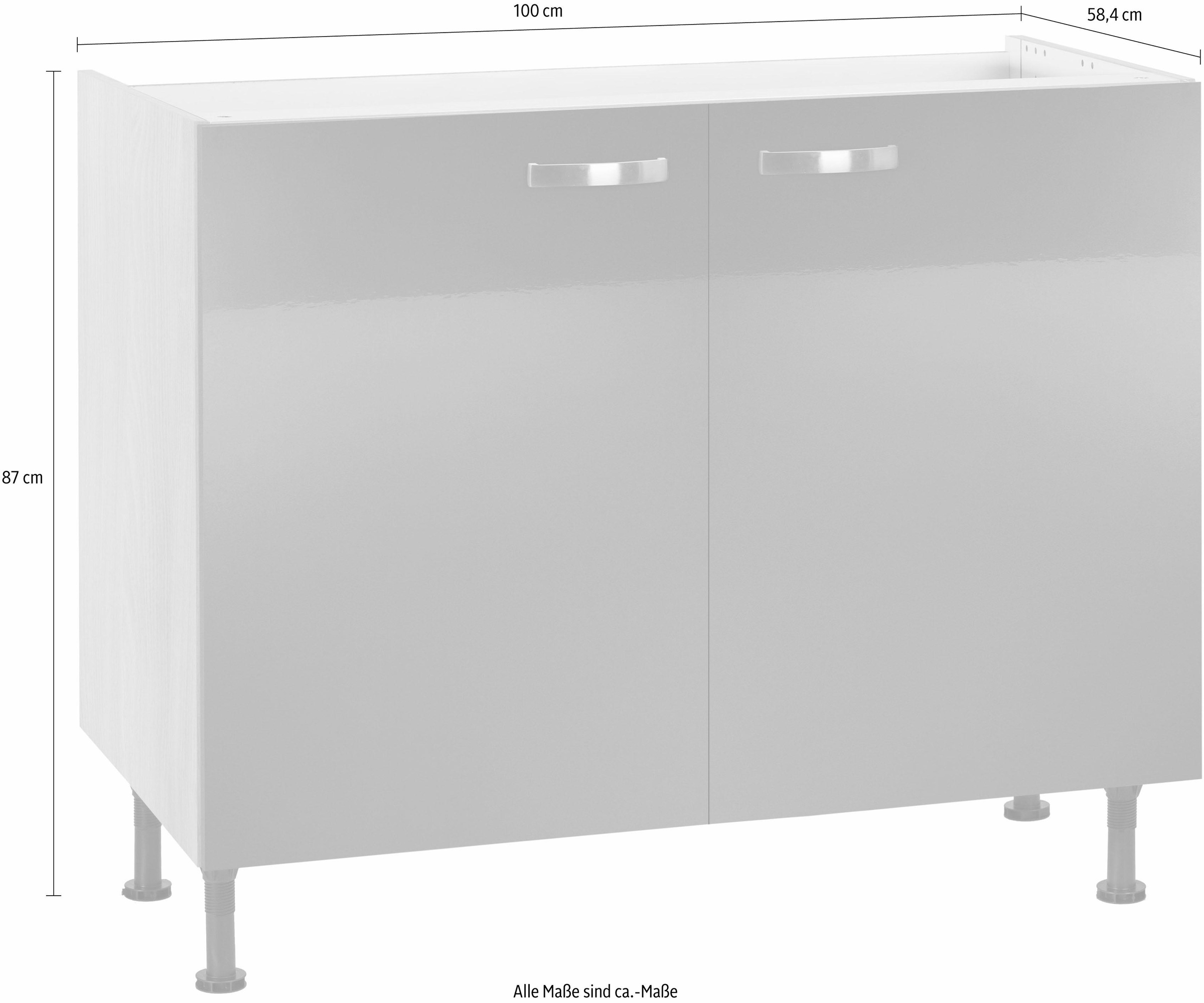 OPTIFIT Spülenschrank »Cara«, Breite 100 cm